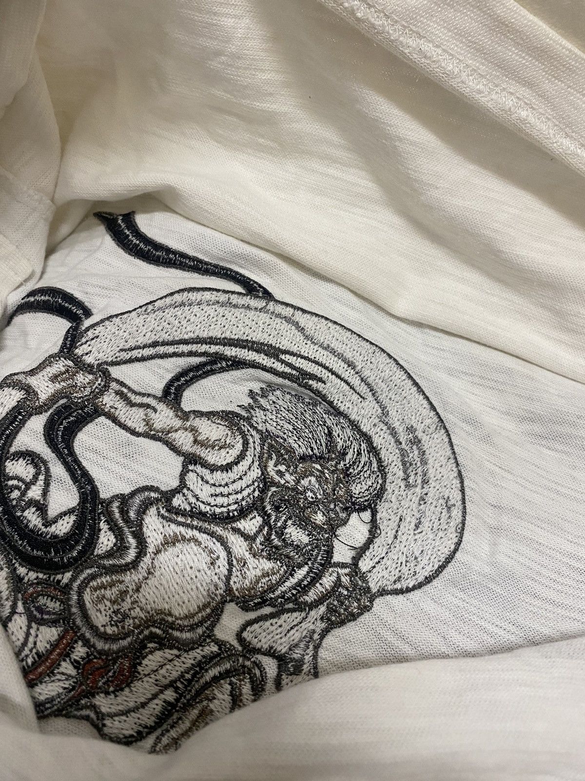 If Six Was Nine × Japanese Brand Japanese Brand Kara Kuri Triple Pocket Tee Size US XL / EU 56 / 4 - 13 Thumbnail