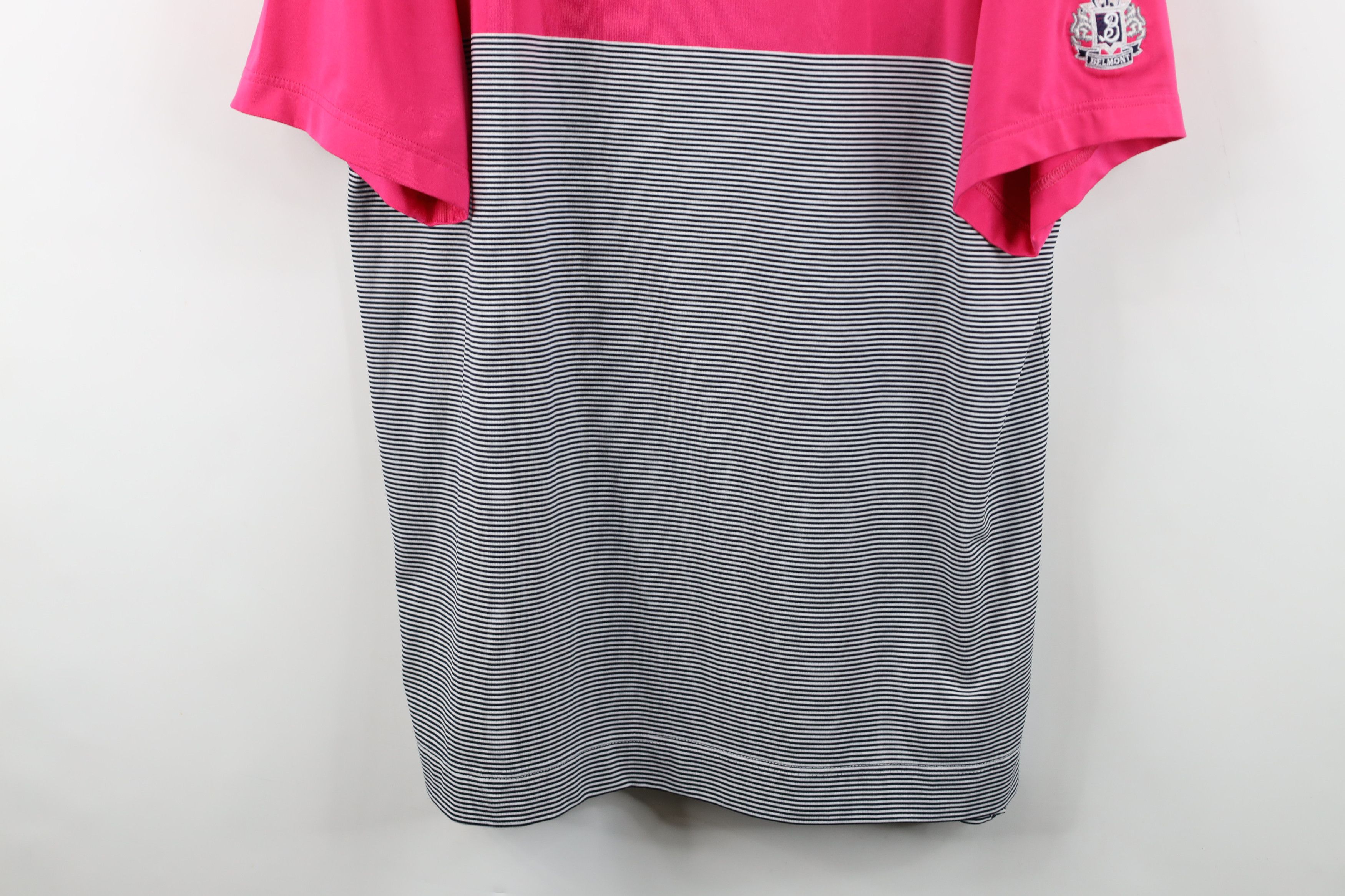 Footjoy FootJoy Striped Color Block Stretch Collared Golf Polo Shirt Size US L / EU 52-54 / 3 - 3 Thumbnail