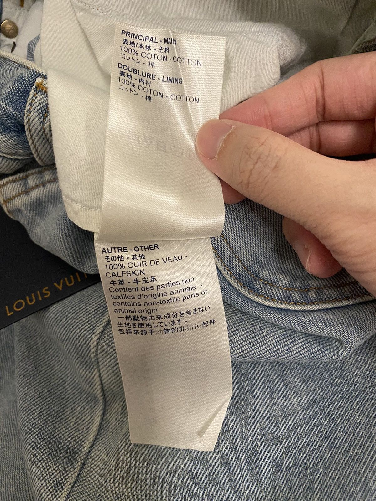 Louis Vuitton Louis Vuitton blue washed slim denim jeans 30 Size US 30 / EU 46 - 10 Thumbnail