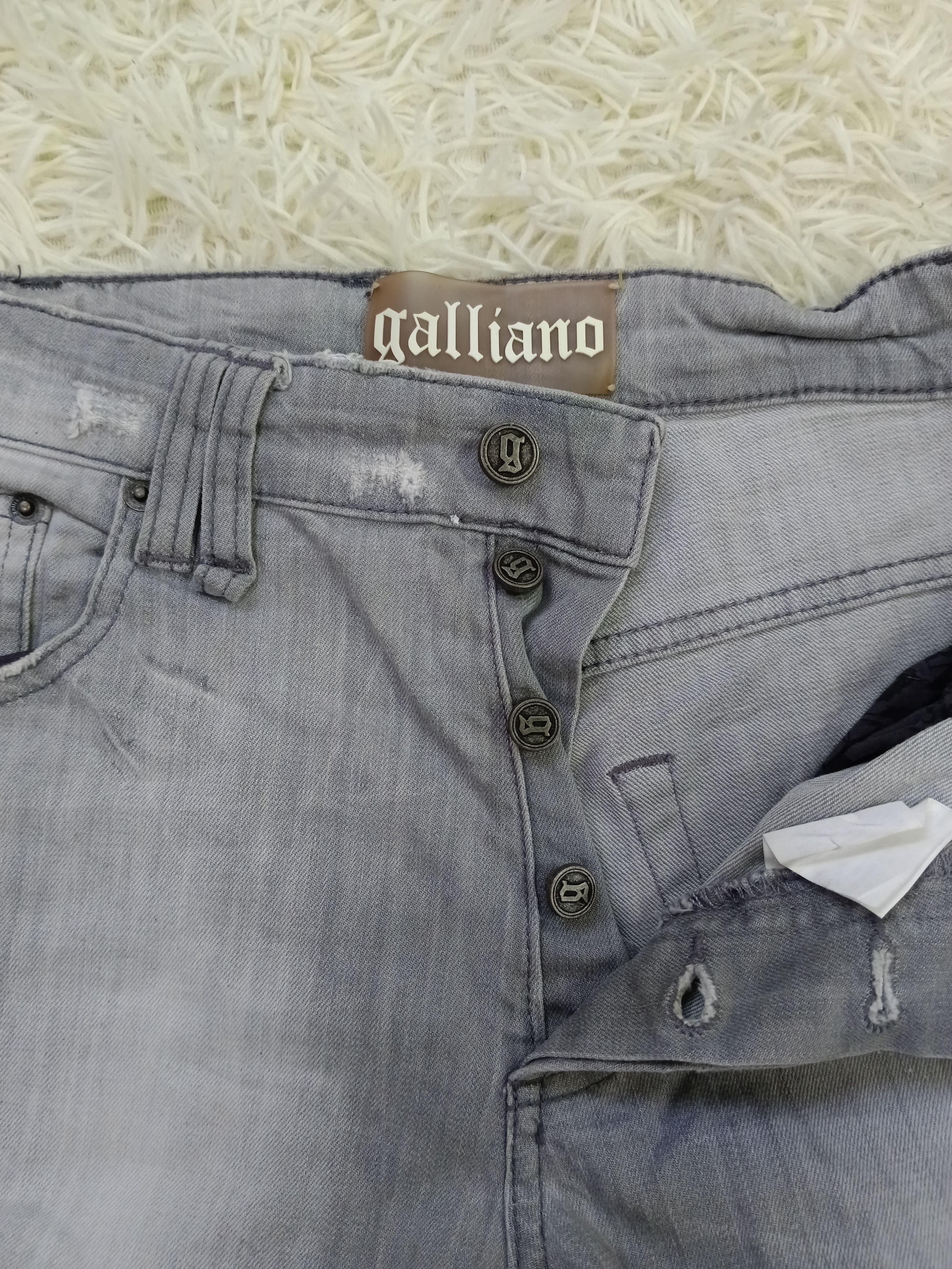 John Galliano DISTRESSED GALLIANO DENIM PANTS Size US 29 - 6 Thumbnail