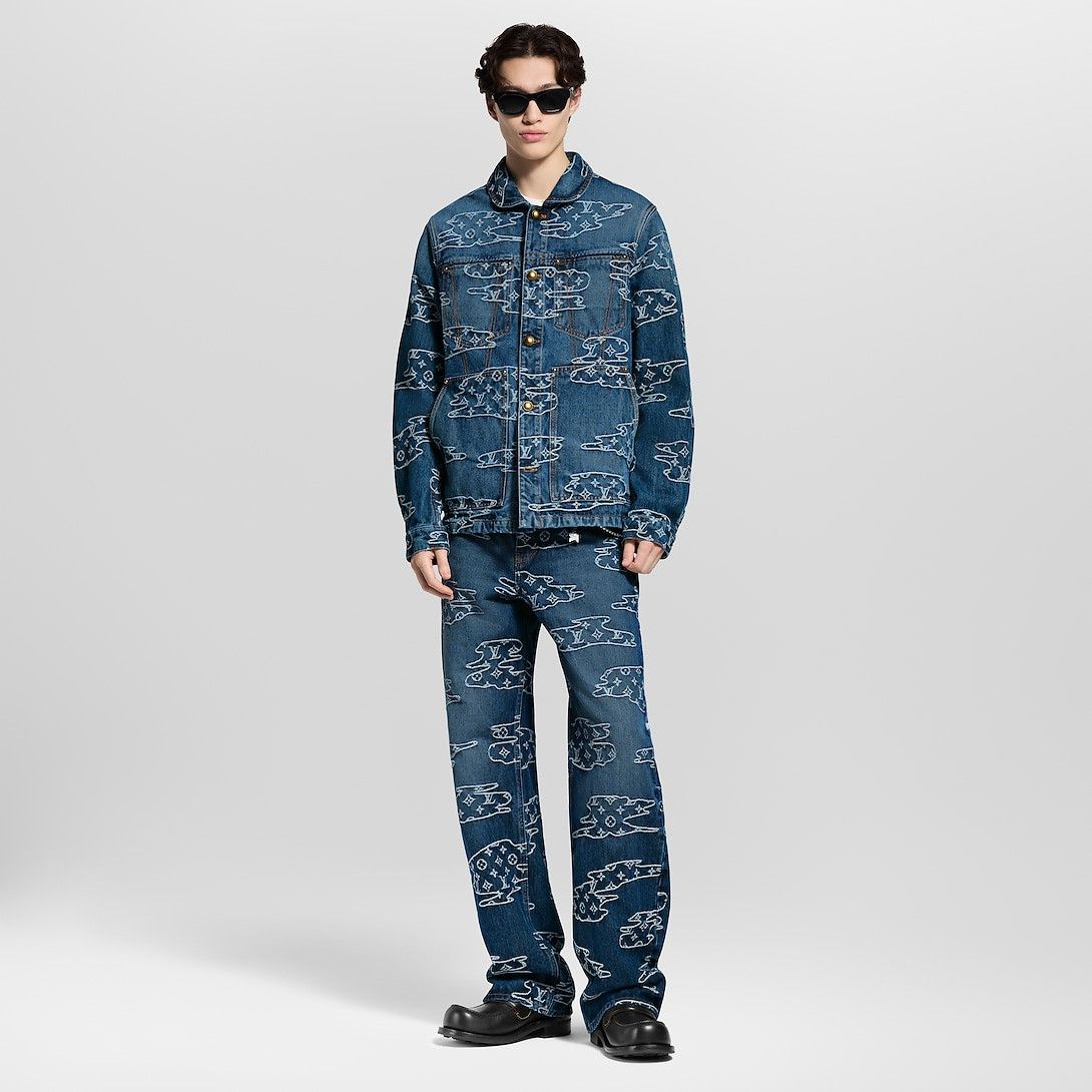 Louis Vuitton Monogram Denim Workwear Blouson Size US XXS / EU 40 - 4 Thumbnail