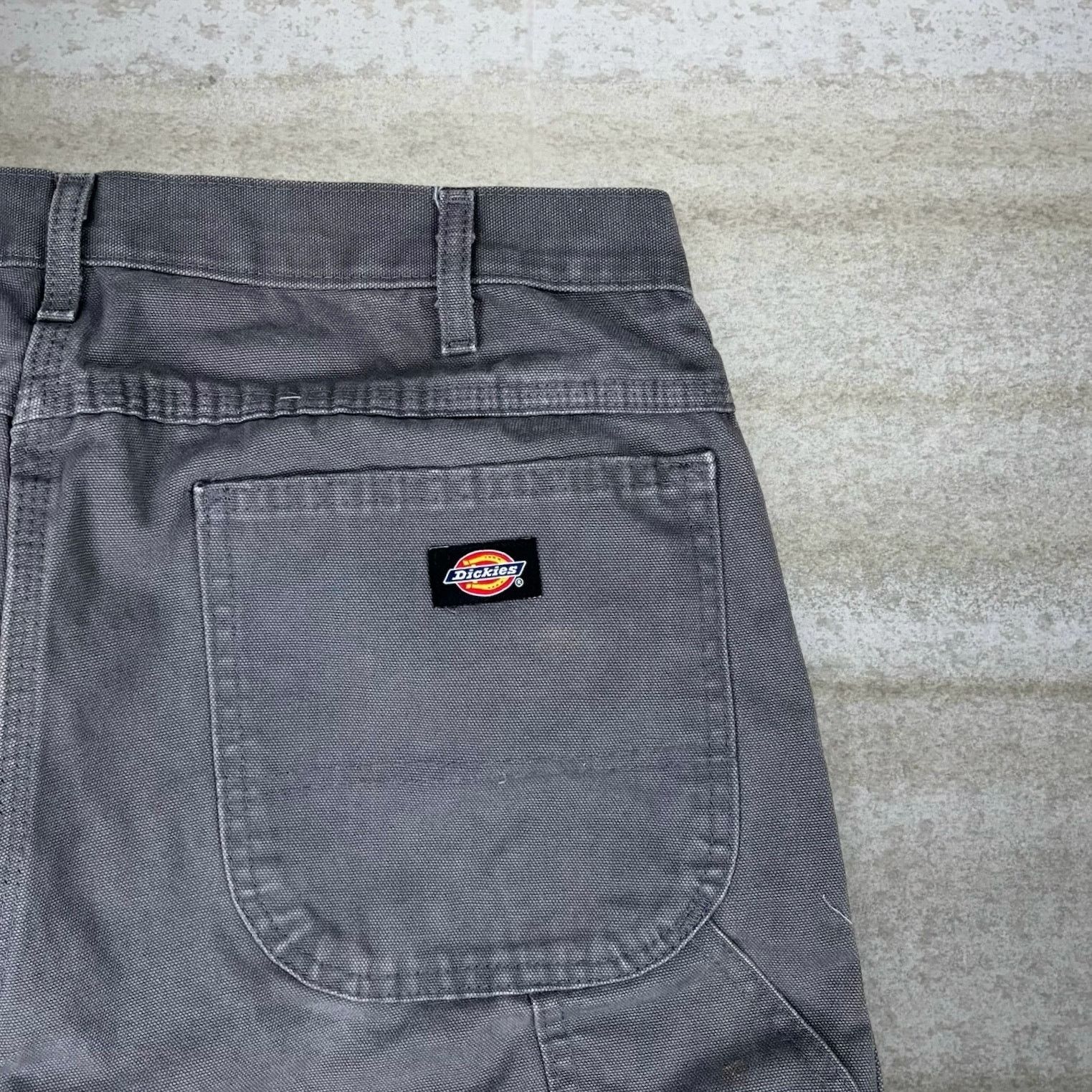 Dickies Vintage 90s Dickies Carpenter Pants 36x30 Baggy Grey Canvas Size US 36 / EU 52 - 3 Thumbnail