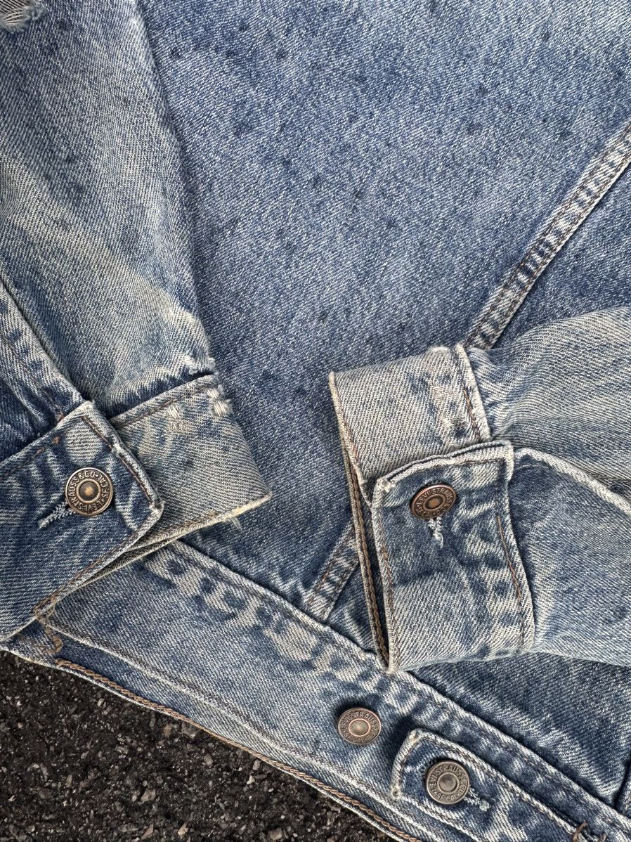 Levi's Vintage Clothing Vintage Levis Denim jacket VERY RARE!!! Jeans USA distressed Size US L / EU 52-54 / 3 - 13 Thumbnail