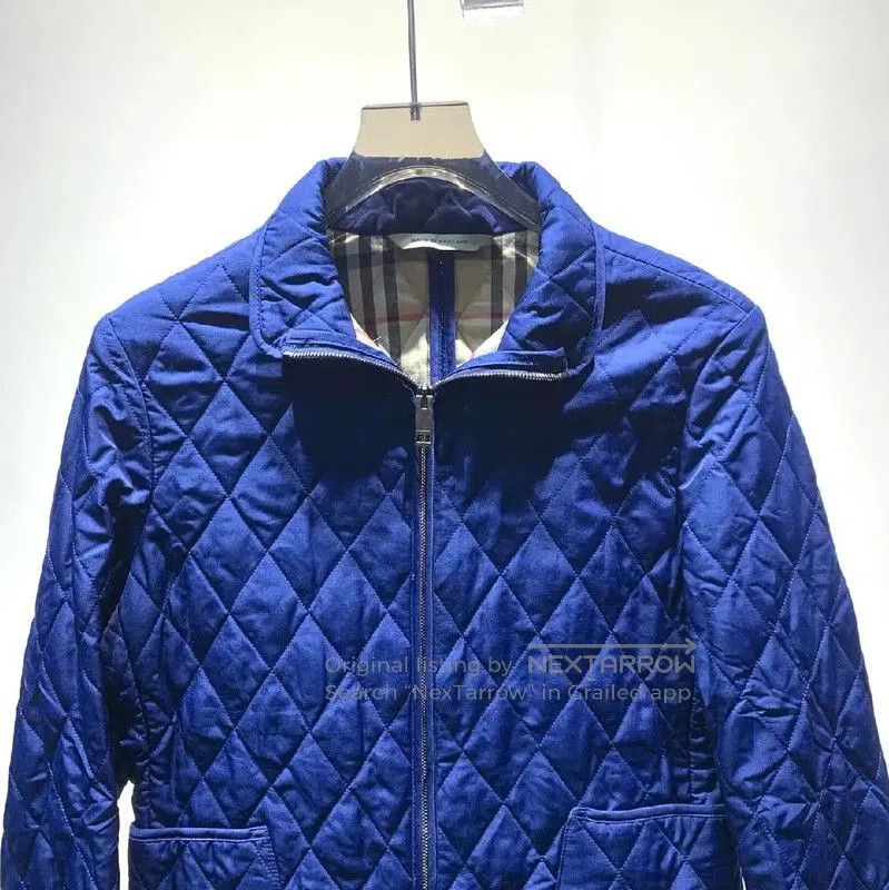 Burberry Burberry Blue Quilted Cotton Women's Jacket. Size S / US 4 / IT 40 - 6 Thumbnail