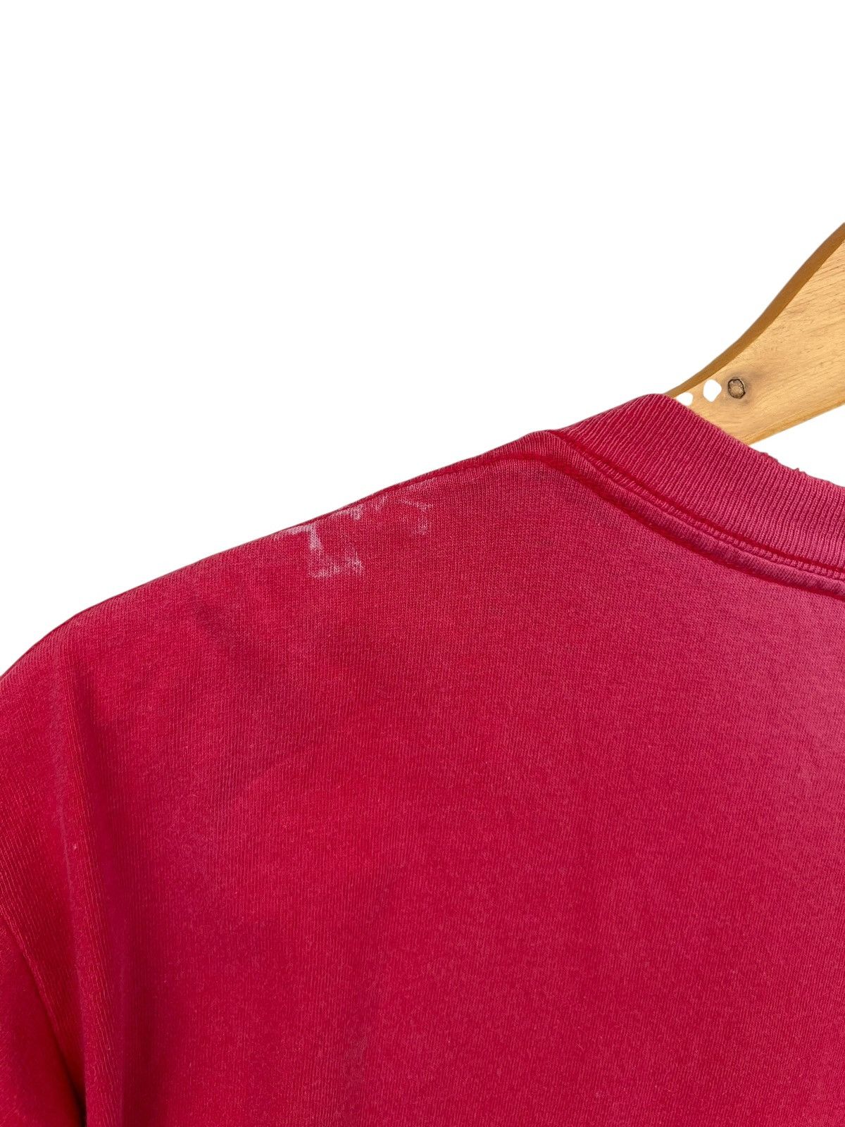 NBA Vintage 90s Chicago Bulls Distressed Sunfaded Red Tees Size US M / EU 48-50 / 2 - 6 Thumbnail