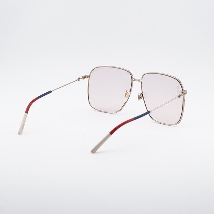 Gucci Gucci GG0394S 004 Women Sunglasses Gold Square Frame Size ONE SIZE - 7 Thumbnail