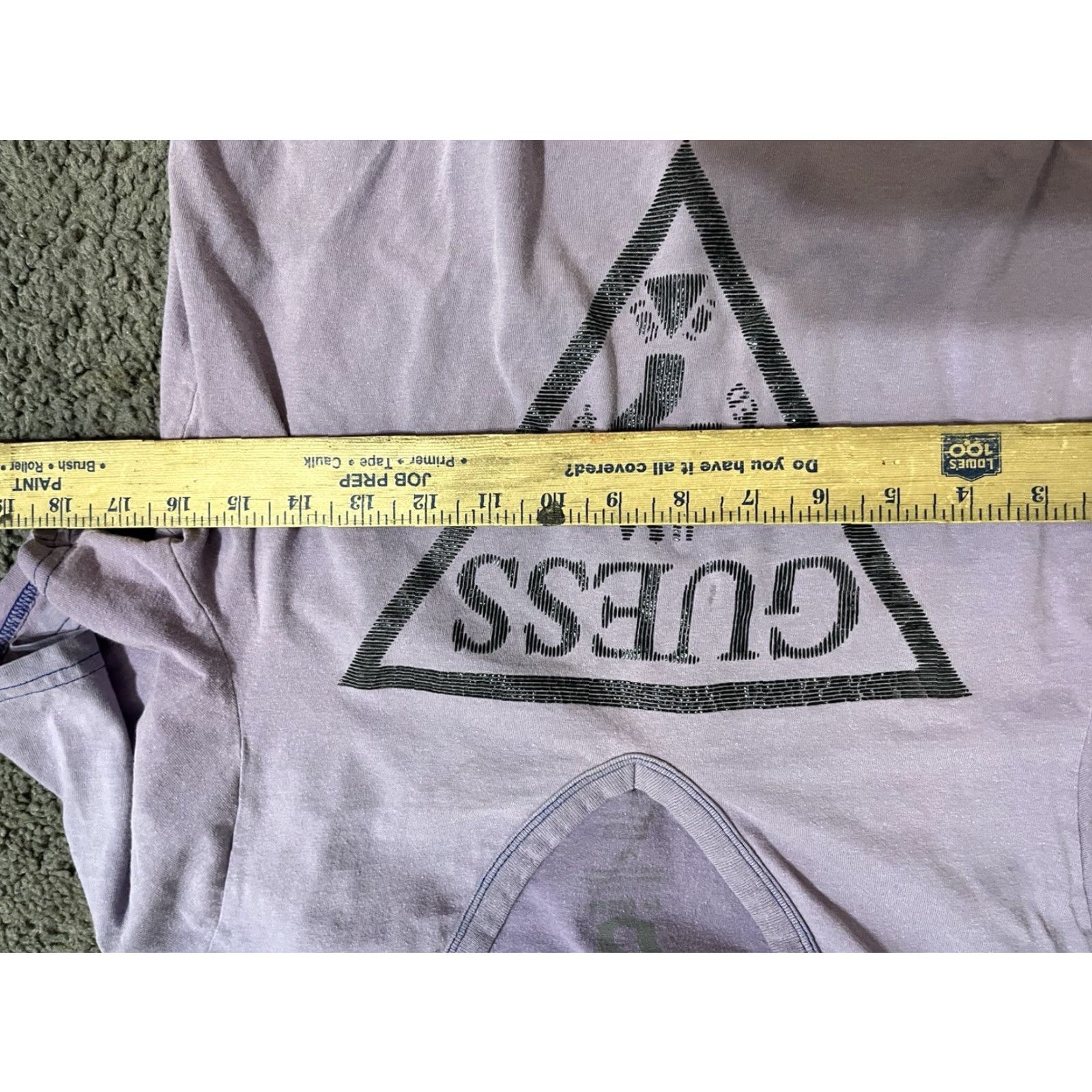 Guess VINTAGE GUESS Los Angeles T-Shirt Women's V-Neck Purple S Short Sleeve Angel 90s Mens Womens Girls Size S / US 4 / IT 40 - 4 Thumbnail