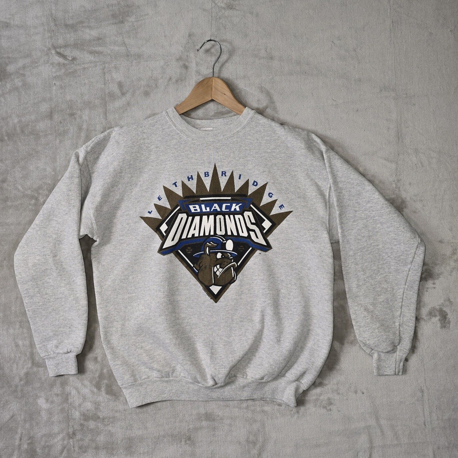MLB Vintage 90s Lethbridge Black Diamonds Crewneck Medium MiLB Size US M / EU 48-50 / 2 - 2 Thumbnail