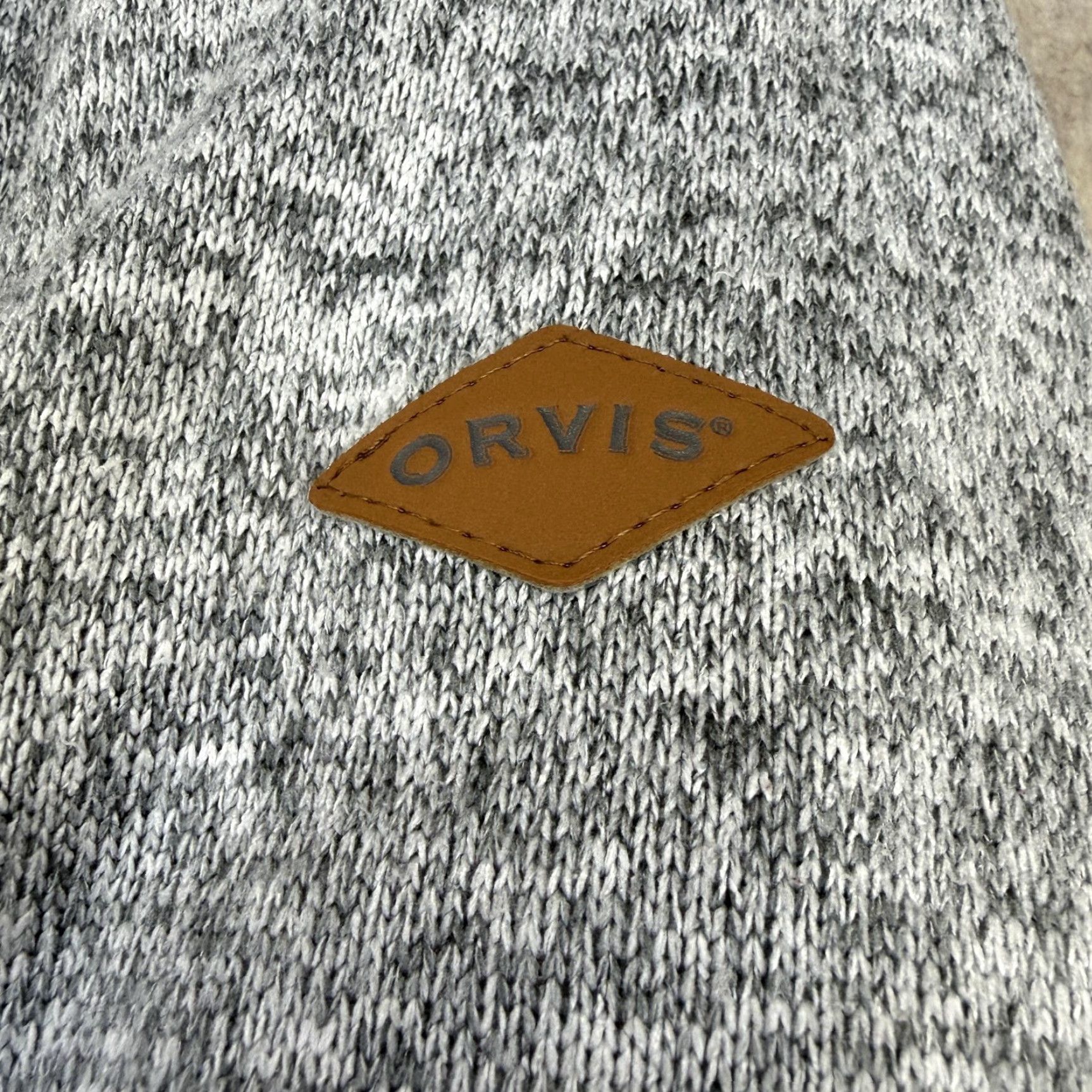 Orvis Orvis Sweater Mens Medium Gray 1/4 Zip Mock Neck Pullover Knit Lined Tight-Knit Size US M / EU 48-50 / 2 - 7 Thumbnail