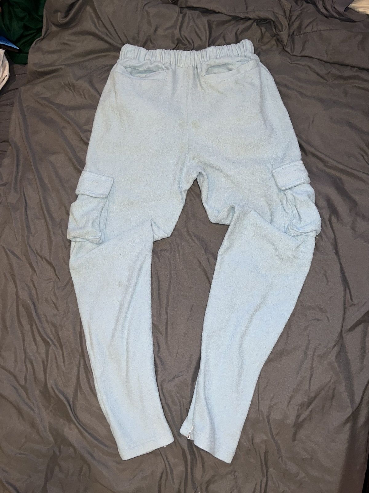 Other Hollywood Hunna Blue Fleece Cargo Sweatpants Size US 33 - 2 Thumbnail