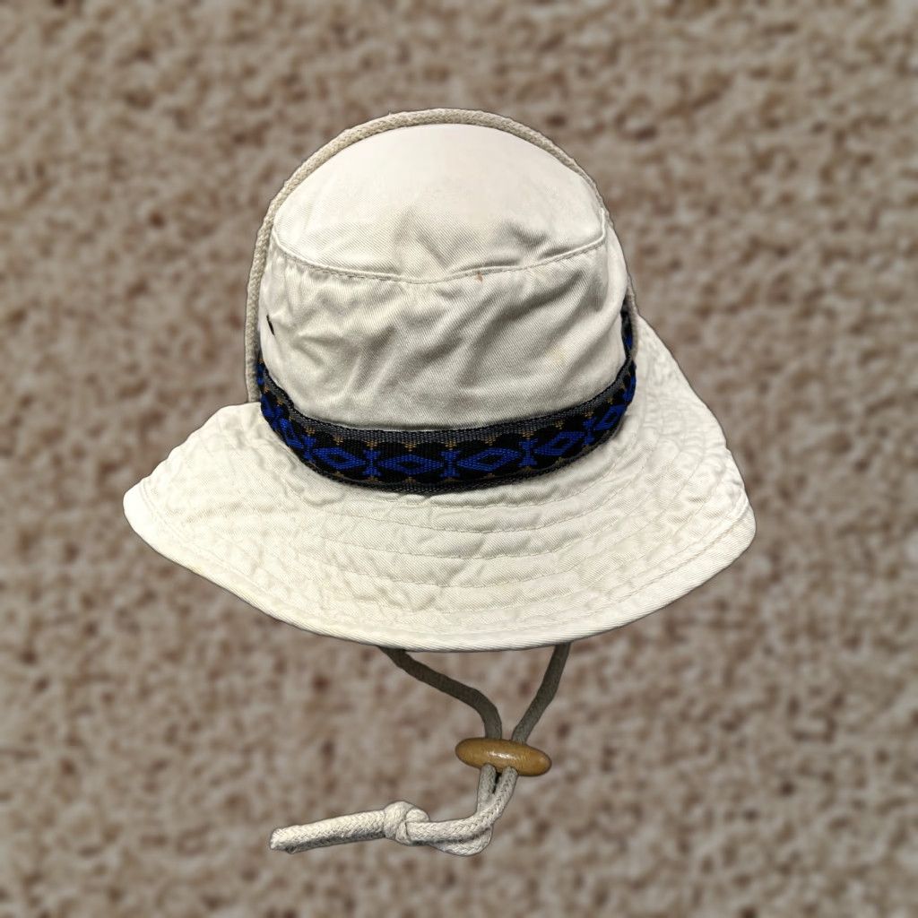 Vintage Dorfman Pacific Bucket Hat Adult Large Ivory 100% Cotton Sun Knit Cotton Hat Bucket Hat Camping Fish Hunting Logo Adjustable Lightweight Men Size ONE SIZE - 1 Thumbnail