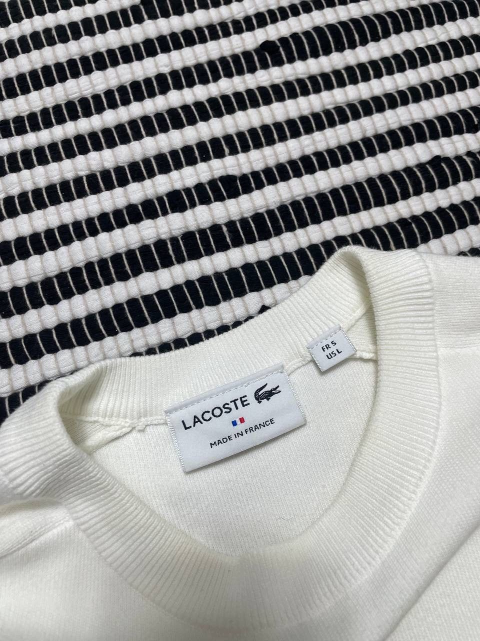 Japanese Brand × Lacoste Crazy Lacoste Crewneck Cotton Sweater Y2K Size US L / EU 52-54 / 3 - 5 Thumbnail