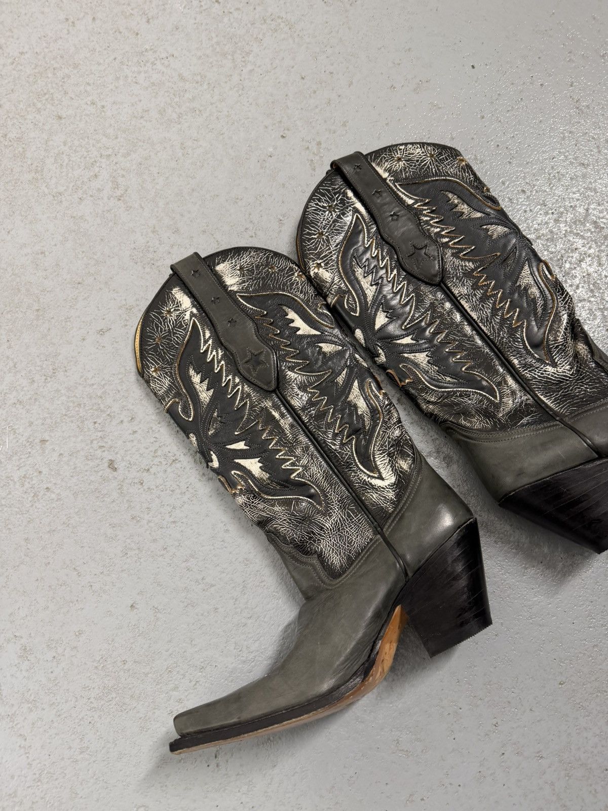 Sendra Sendra Leather Embroidered Leather Cowboy Boots Size US 7 / IT 37 - 6 Thumbnail