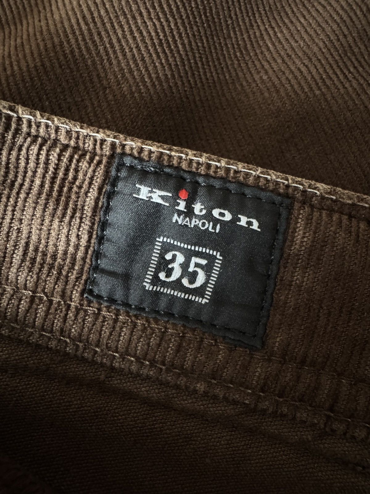 Kiton 🔥🔥 Kiton Brown Corduroy Pants Size US 35 - 7 Thumbnail
