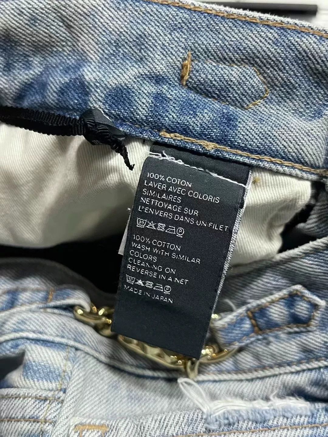 Celine Celine Gold Chain Triomphe Flared Jeans Size US 7 / EU 40 - 6 Thumbnail