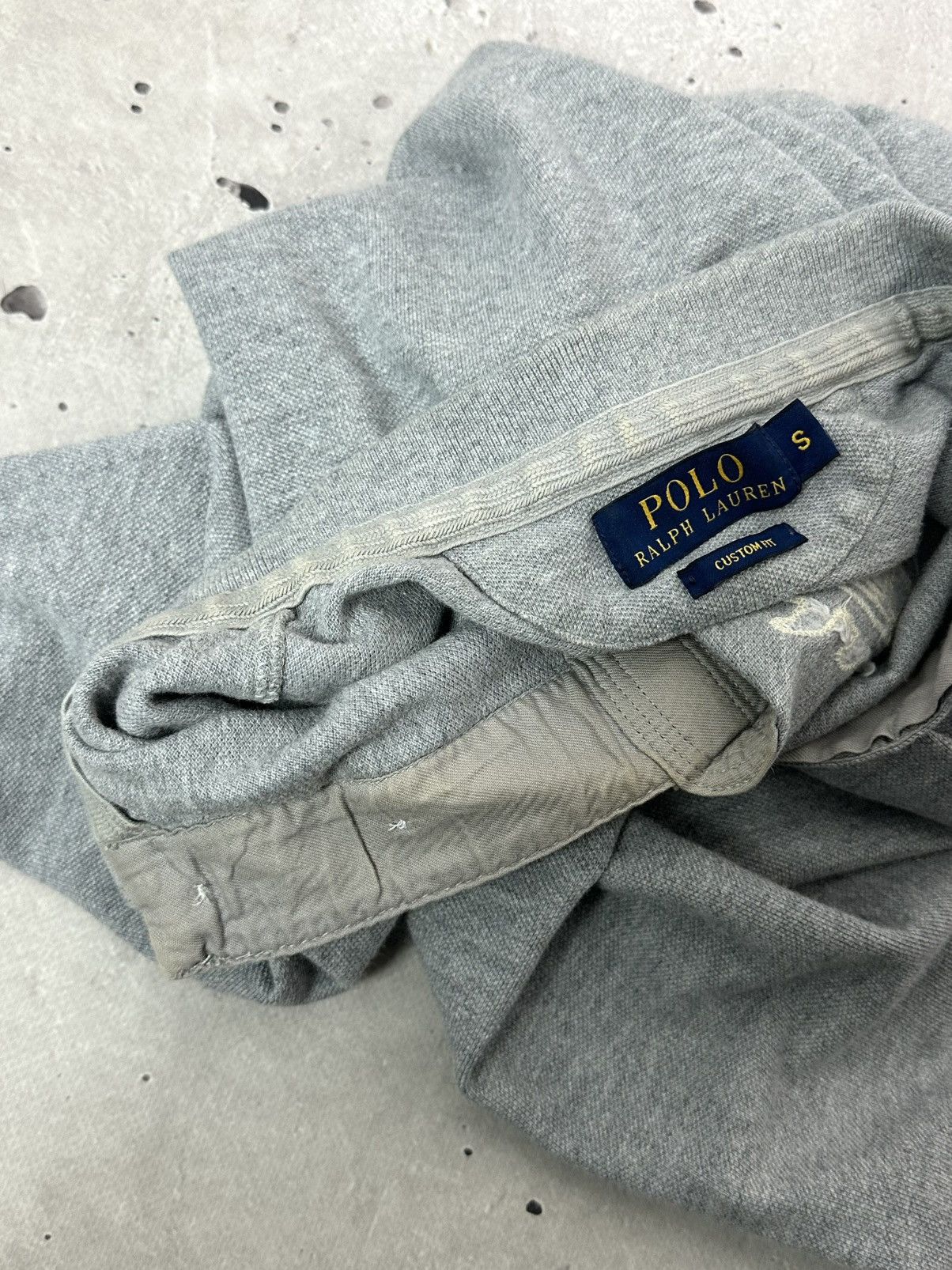 Polo Ralph Lauren Polo Ralph Lauren Custom Fit Grey Short Sleeve Cotton Polo Size US S / EU 44-46 / 1 - 10 Thumbnail