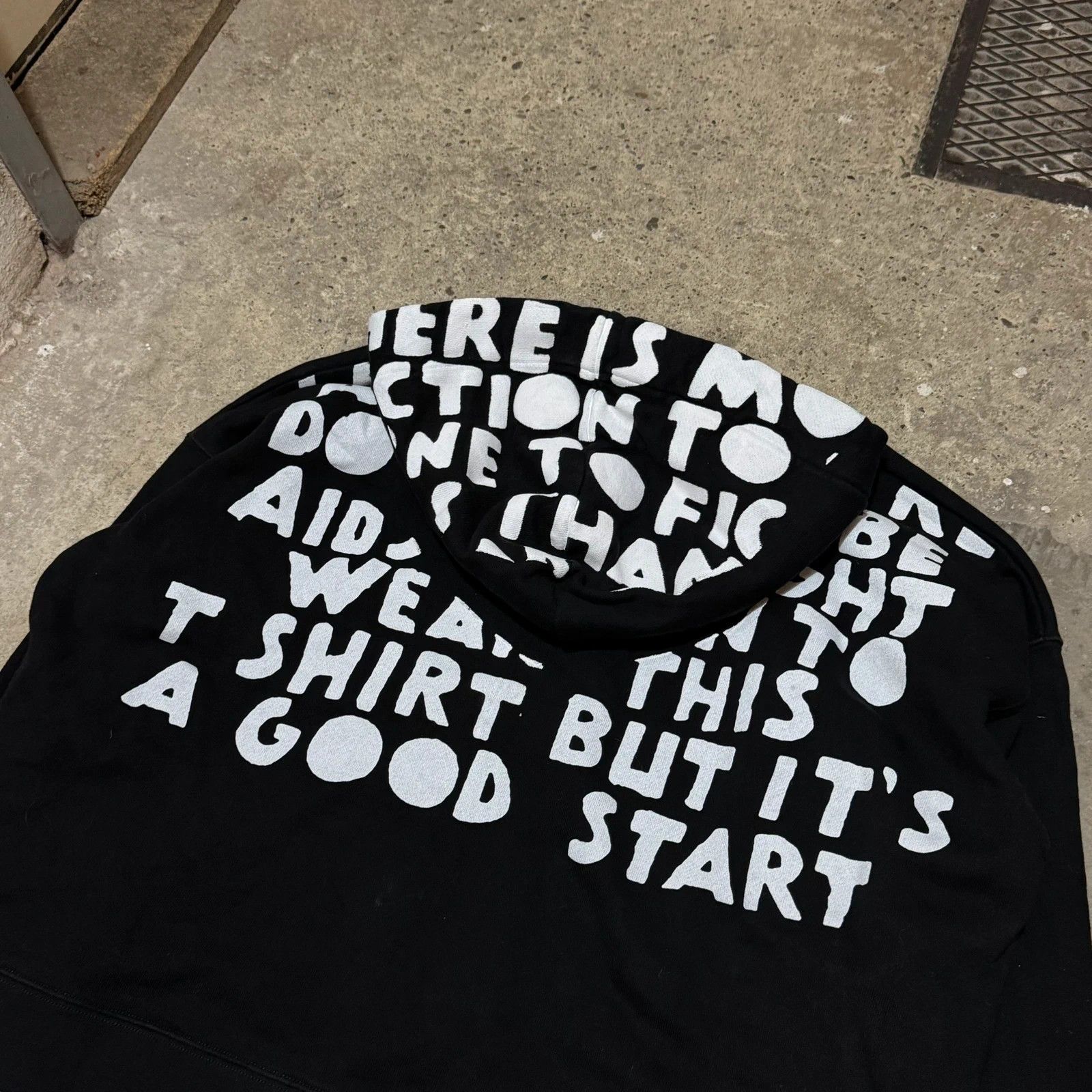 Maison Margiela F/W 2020 Maison Margiela Aids boxy cropped hoodie Size US L / EU 52-54 / 3 - 3 Thumbnail