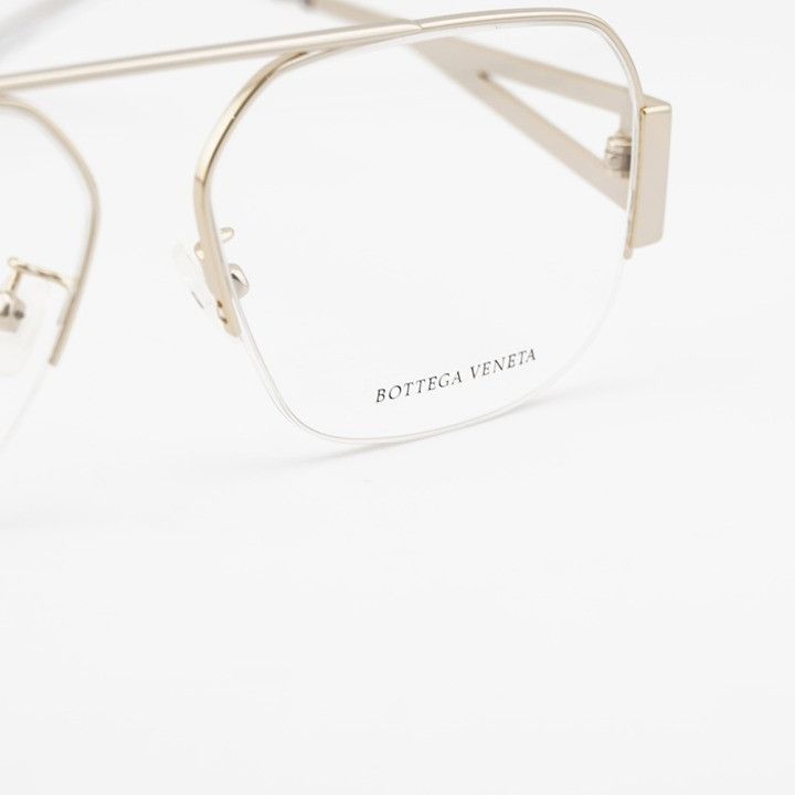 Bottega Veneta Bottega Veneta BV1067O 002 Eyeglasses Gold 56mm Aviator Fram Size ONE SIZE - 6 Thumbnail