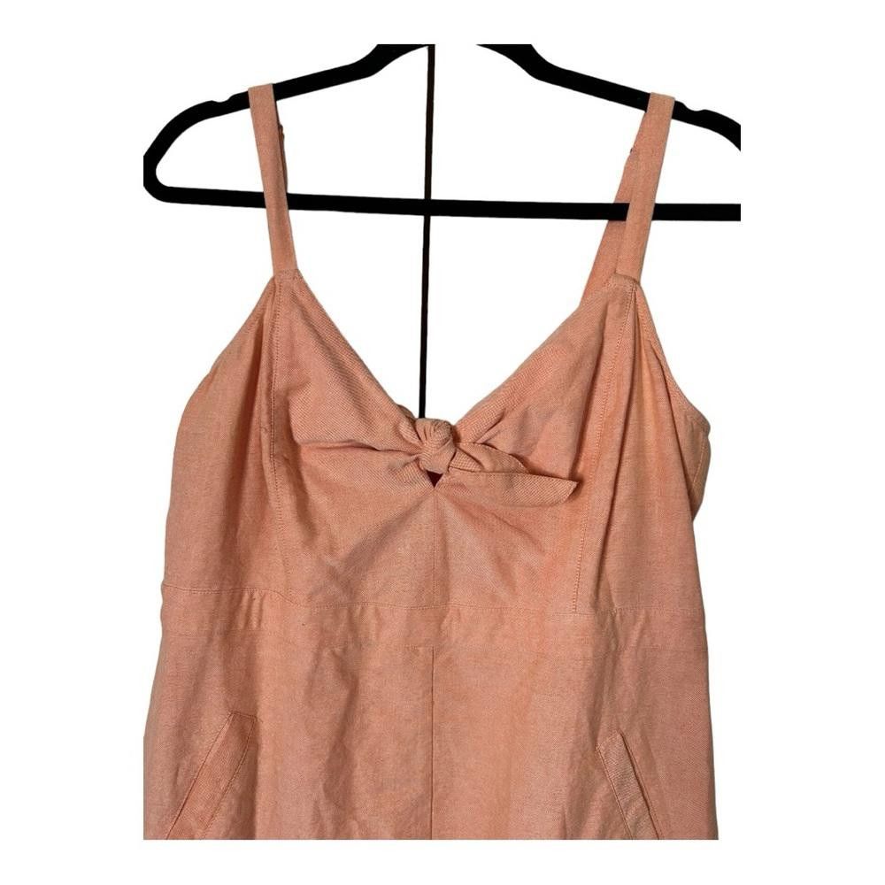 Lulus Lulus Ain't No Other Coral Chambray Dress XL Size XL / US 12-14 / IT 48-50 - 3 Thumbnail