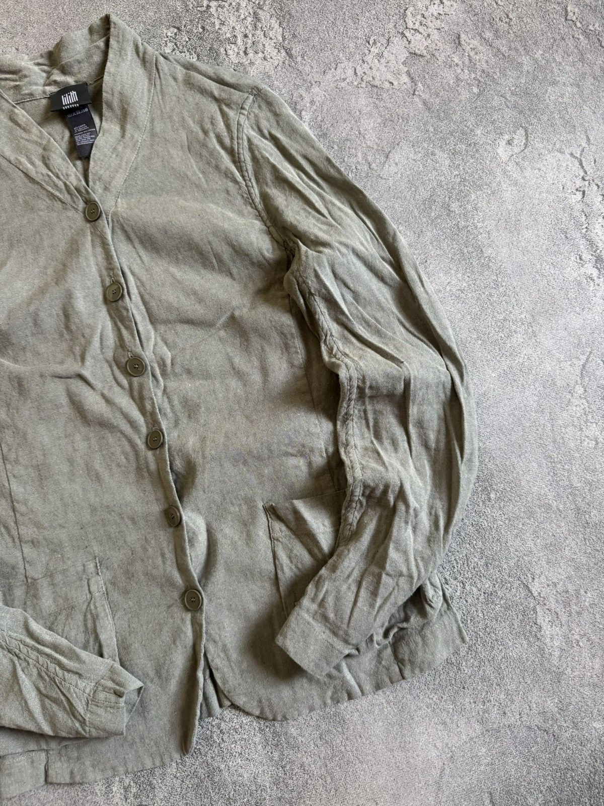 Rundholz Lilith S/size linen casual avantgarde blazer light jacket Size S / US 4 / IT 40 - 4 Thumbnail