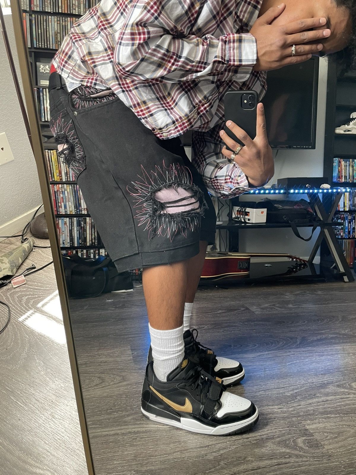 Other Pink Spider Jorts Size US 38 / EU 54 - 3 Thumbnail