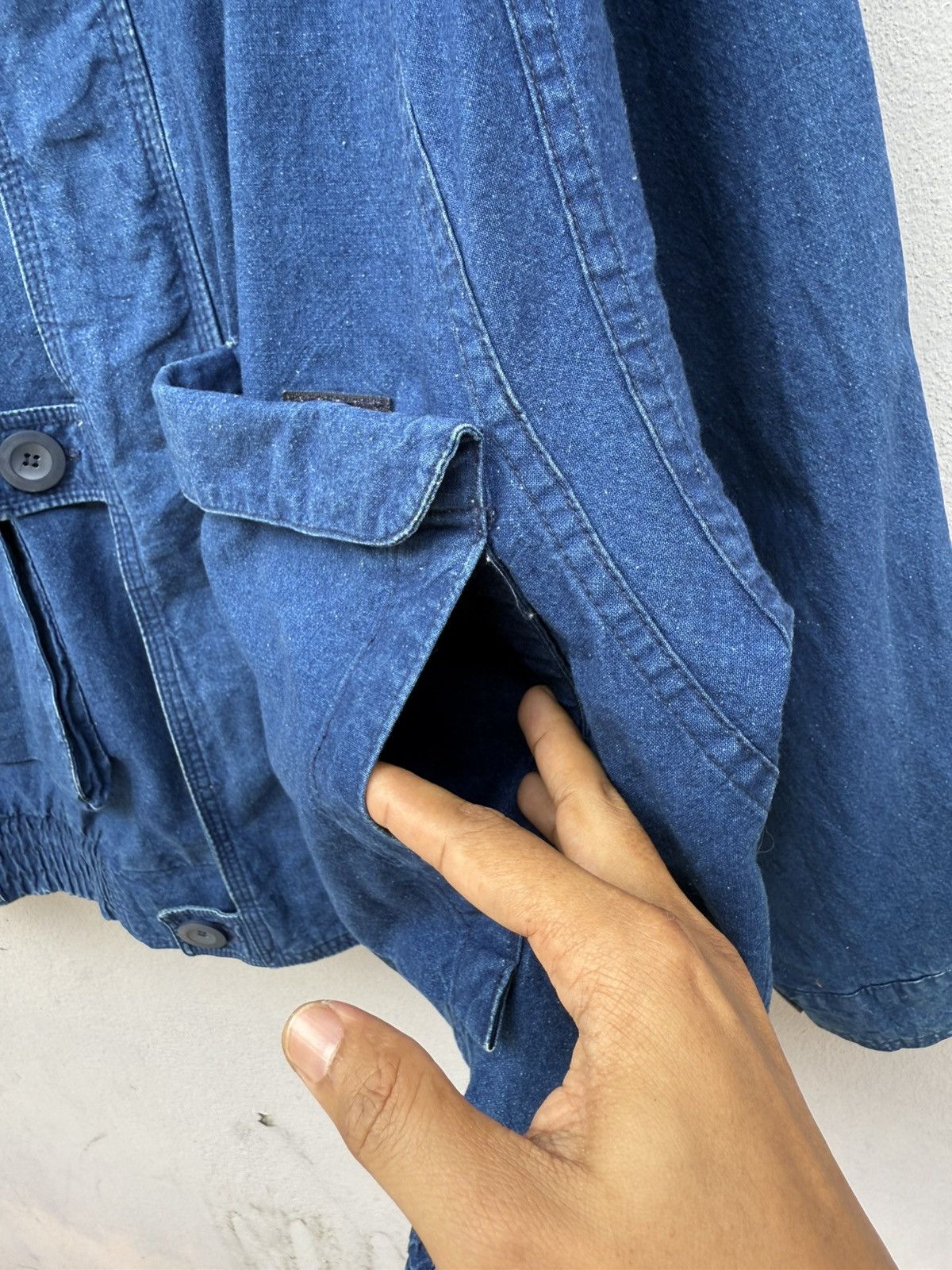 Indigo Vintage 90s Japanese Brand Indigo Blue Jacket Size US XL / EU 56 / 4 - 5 Thumbnail