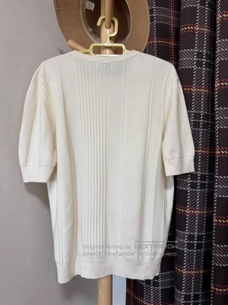 Hermes Hermes Cashmere Short Sleeve Top, 58% Cashmere + 40% Cotto Size M / US 6-8 / IT 42-44 - 2 Thumbnail