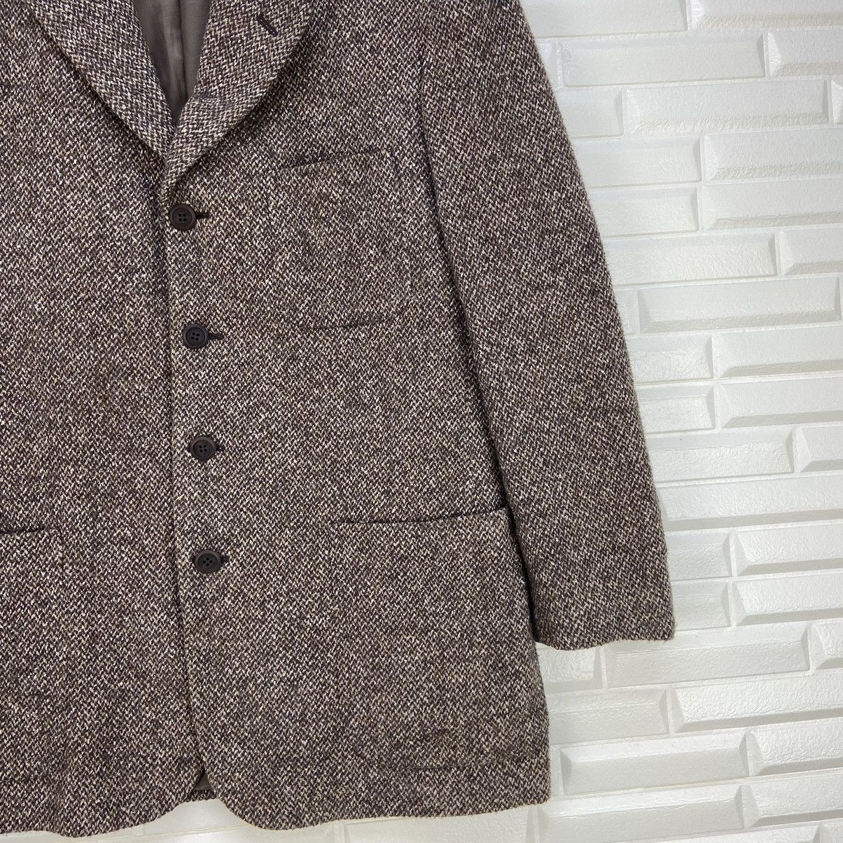Moschino Moschino Herringbone Wool Coat Blazer Size US S / EU 44-46 / 1 - 6 Thumbnail