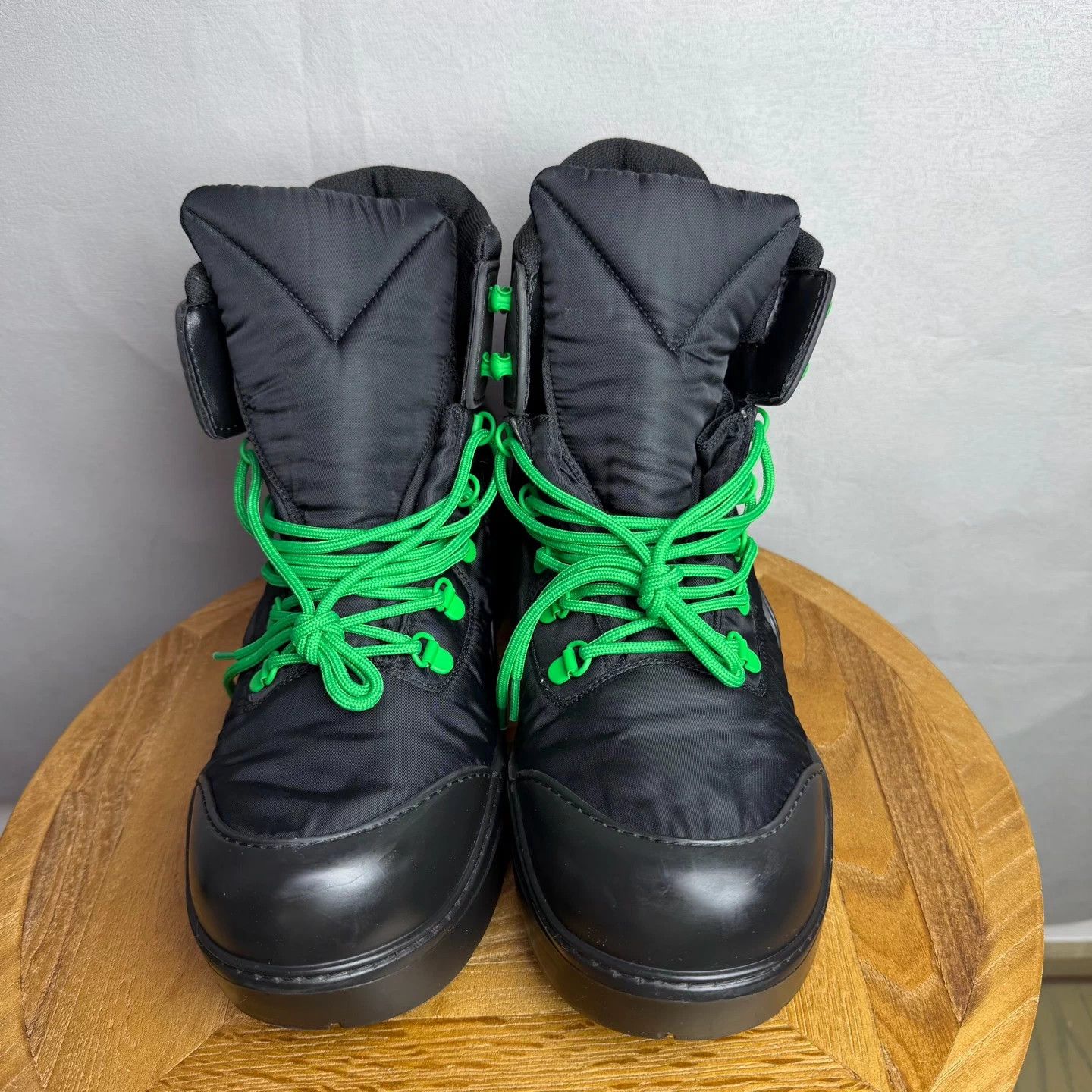 Bottega Veneta BV Black & Green Hiking Boots 42 98 New Worn Few Times Size US 9 / EU 42 - 2 Thumbnail