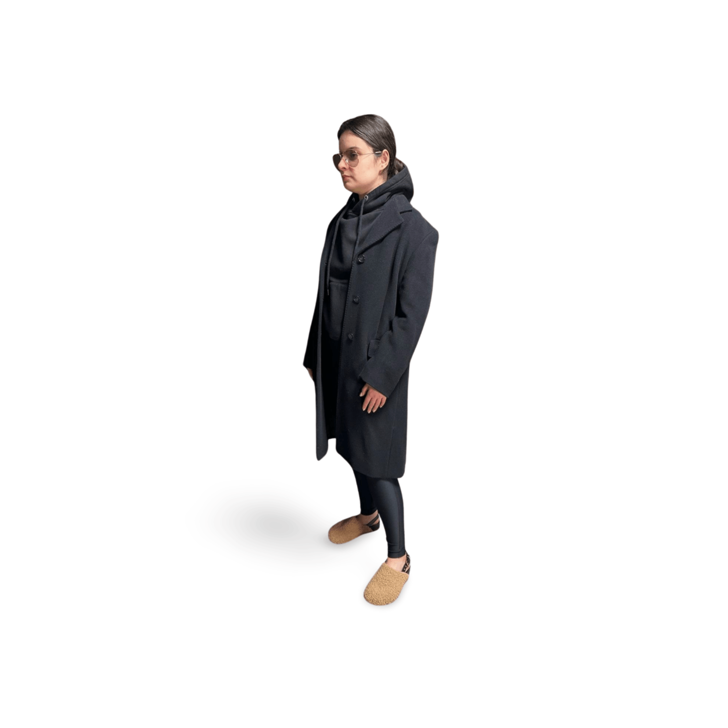 MAX&Co. × Max Mara × Weekend Max Mara Max Mara Black Women's Coat Size M-L 70% Wool 15% angora Size M / US 6-8 / IT 42-44 - 3 Thumbnail