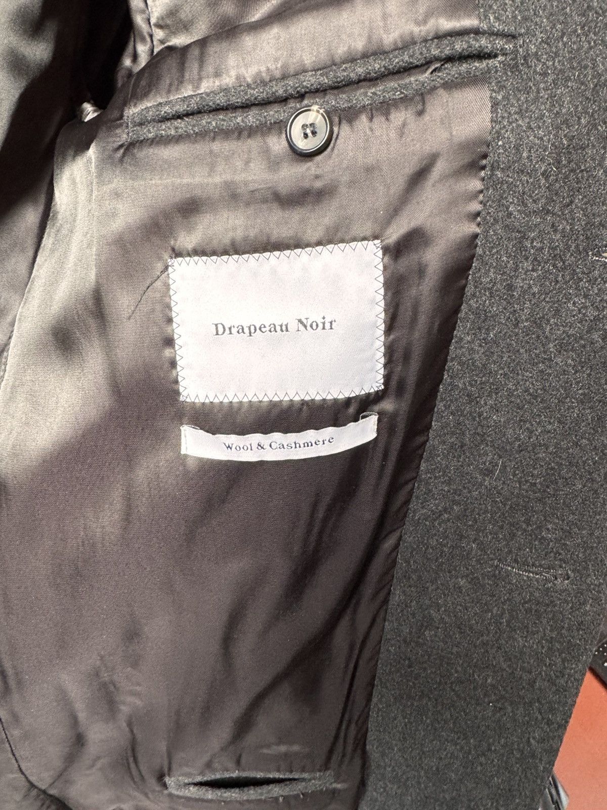 Drapeau Noir Charcoal wool & cashmere overcoat Size US M / EU 48-50 / 2 - 3 Thumbnail