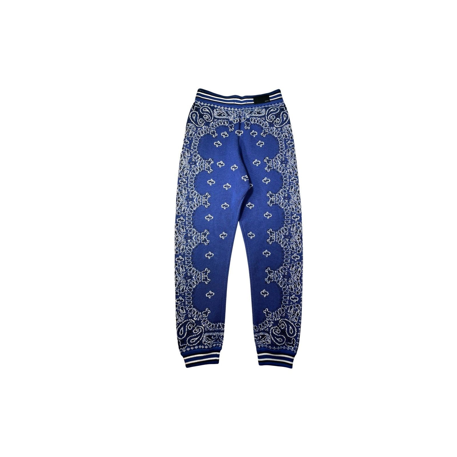 Amiri Amiri "MA Knit Paisley" Blue Sweats Size US 38 / EU 54 - 2 Thumbnail