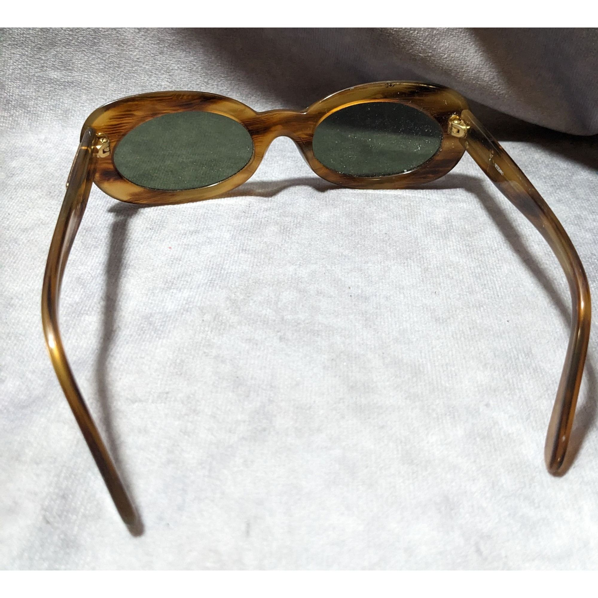 Moschino Moschino Vintage 90s Oval Tortoise Sunglasses Size ONE SIZE - 3 Thumbnail