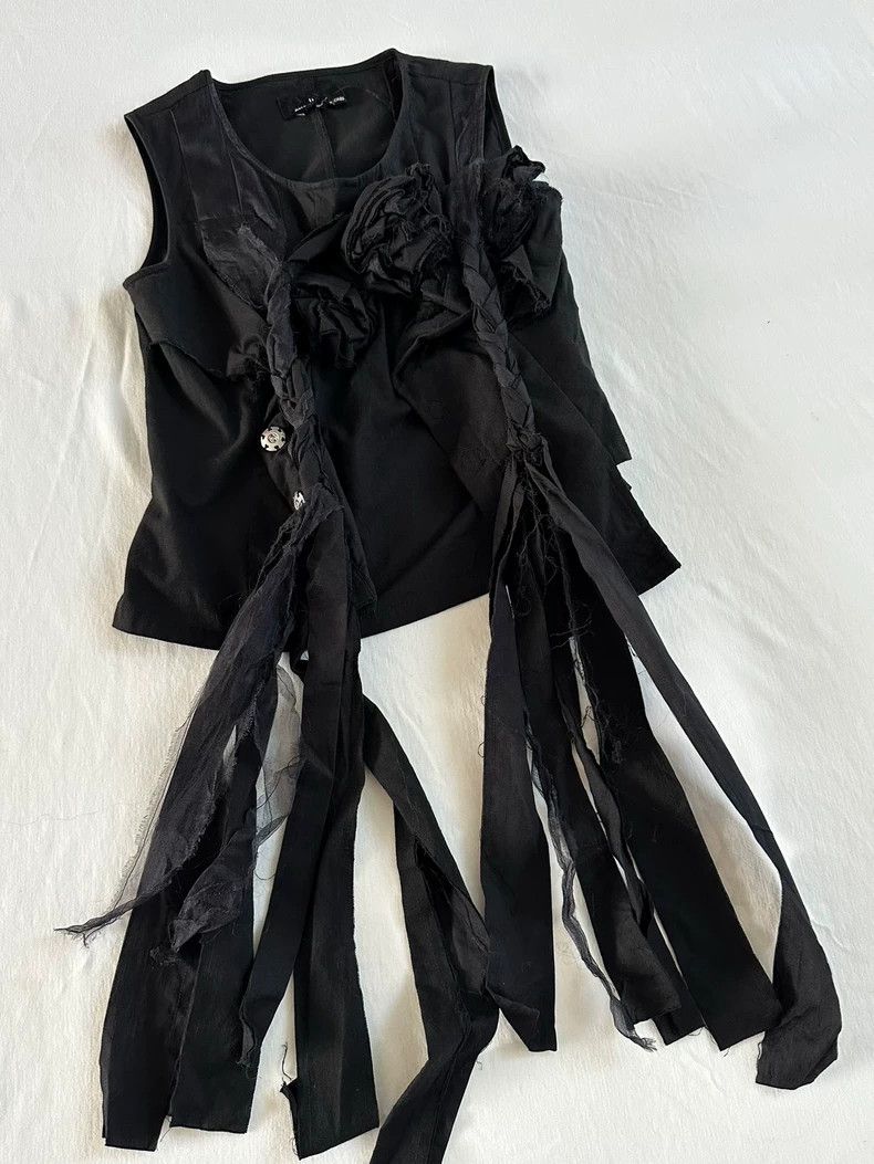 Comme des Garcons Comme des Garçons 2003 Tricot Rose Vest - dmc Size US M / EU 48-50 / 2 - 1 Thumbnail