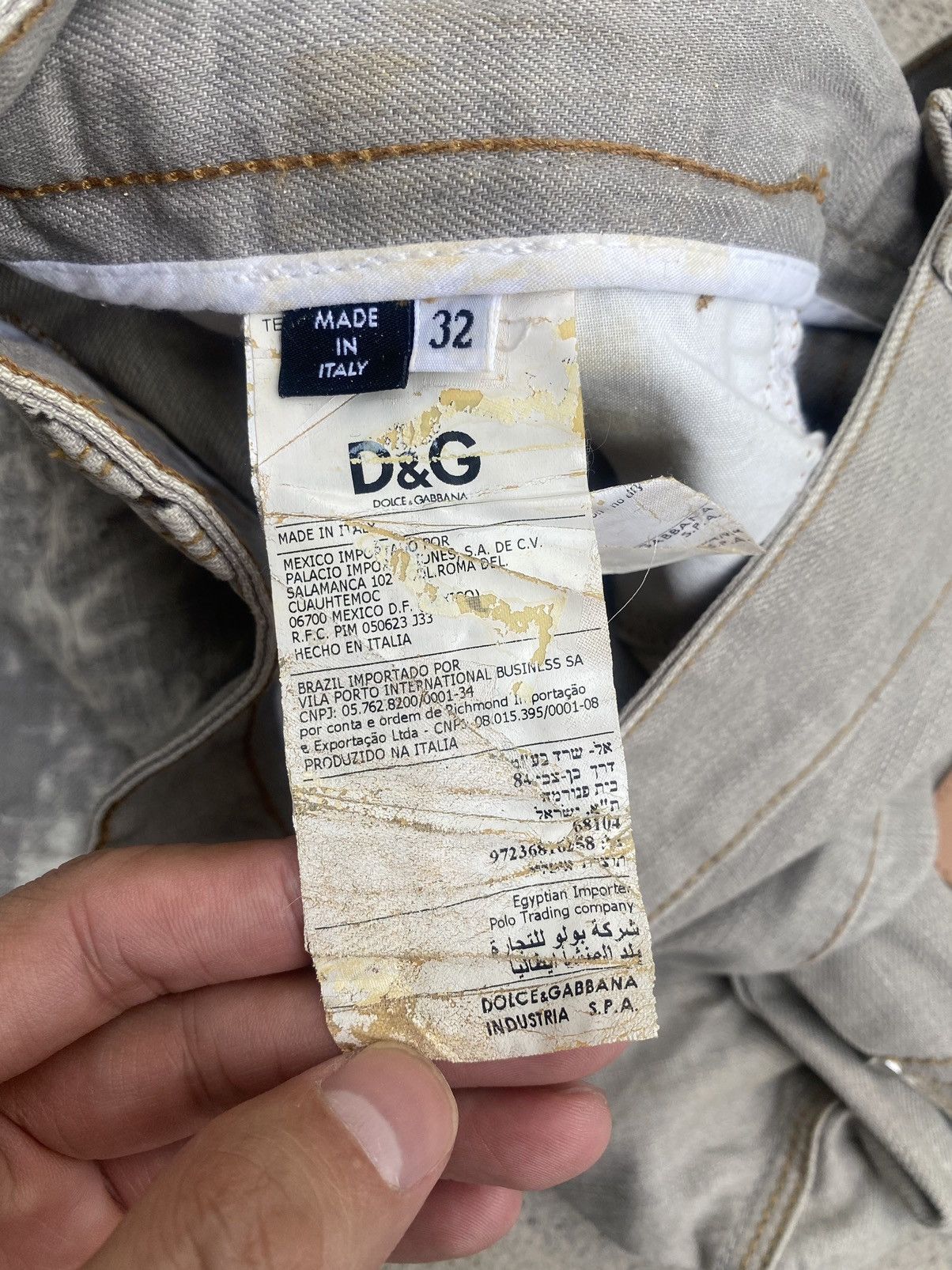 Designer × Dolce & Gabbana Dolce & Gabbana Boro Slim Fit Jeans Size US 32 / EU 48 - 20 Thumbnail