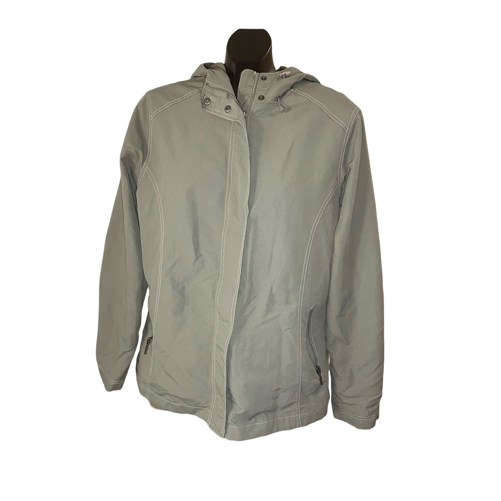 Eddie Bauer Eddie Bauer Lightweight Hooded Nylon Jacket – L Size L / US 10 / IT 46 - 1 Thumbnail