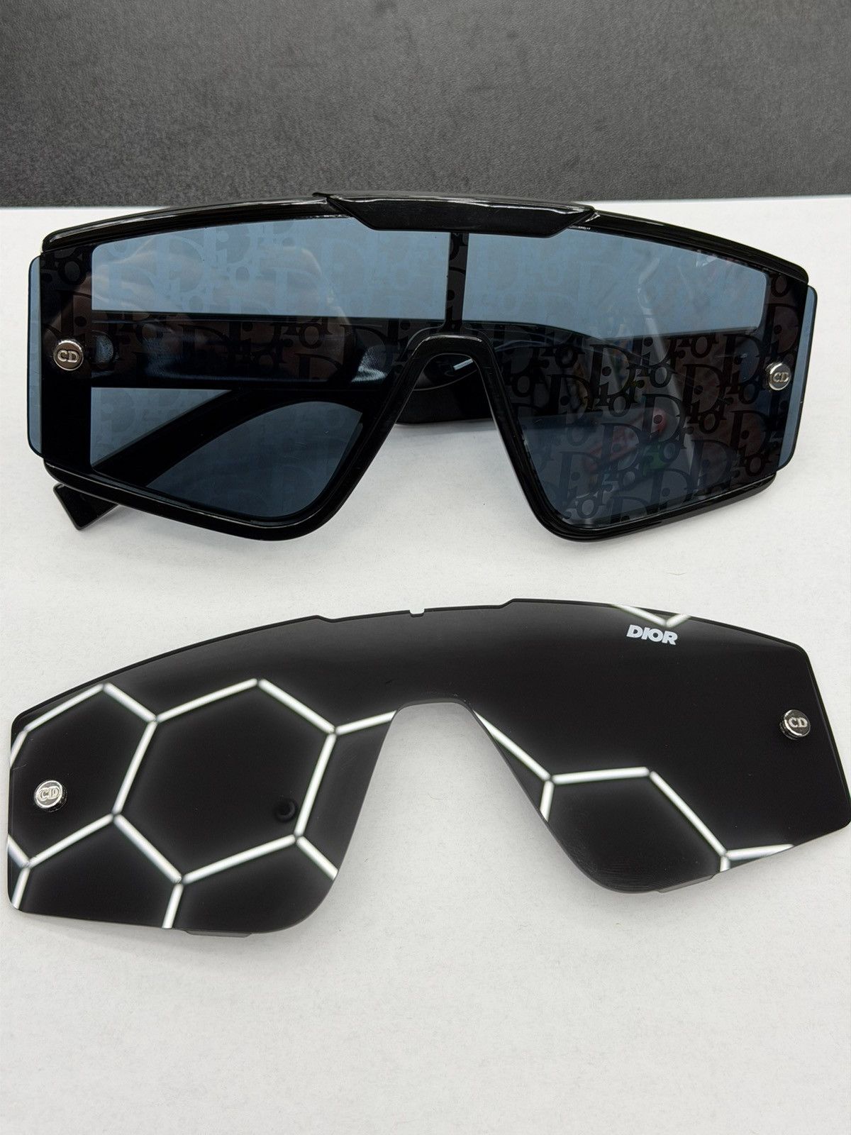 Dior Diorxtrem MU Black Mask Sunglasses & Interchangeable Lenses Size ONE SIZE - 13 Thumbnail