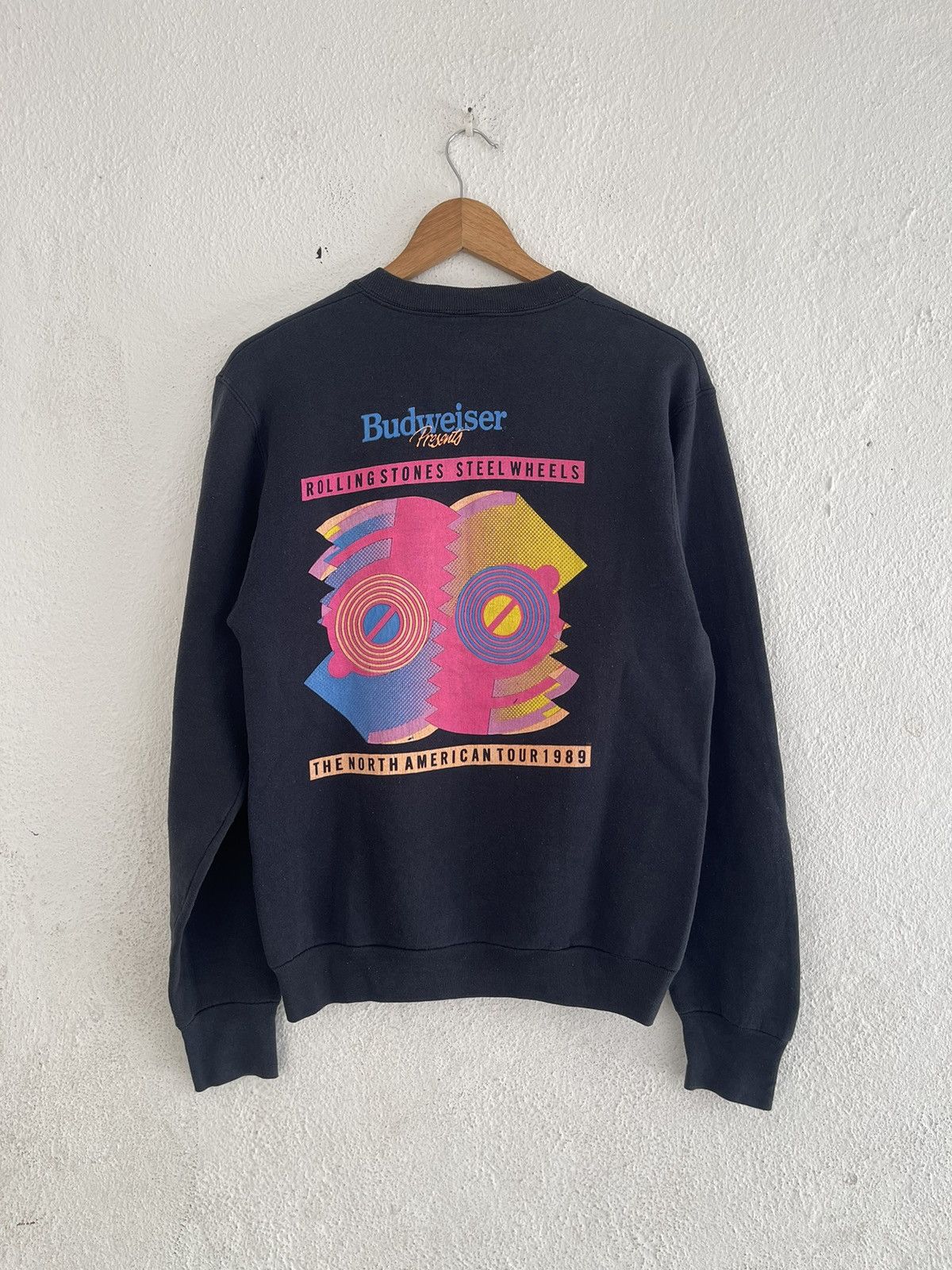 Band Tees × Vintage Vintage 1989 Rolling Stones Steel Wheels Sweatshirt Size US M / EU 48-50 / 2 - 2 Thumbnail