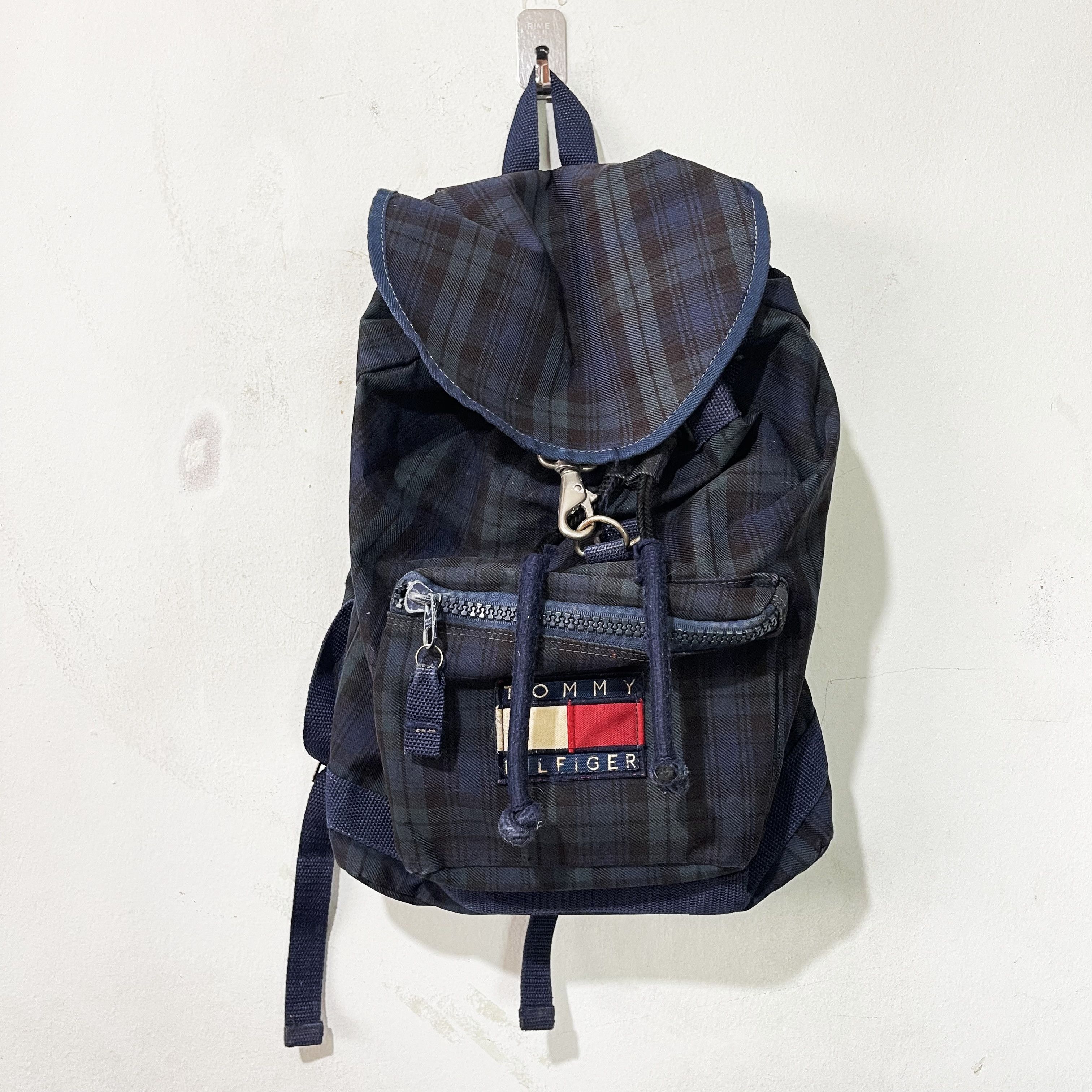 Tommy Hilfiger Vintage 90s Tommy Hilfiger Plaid Backpack Size ONE SIZE - 2 Thumbnail
