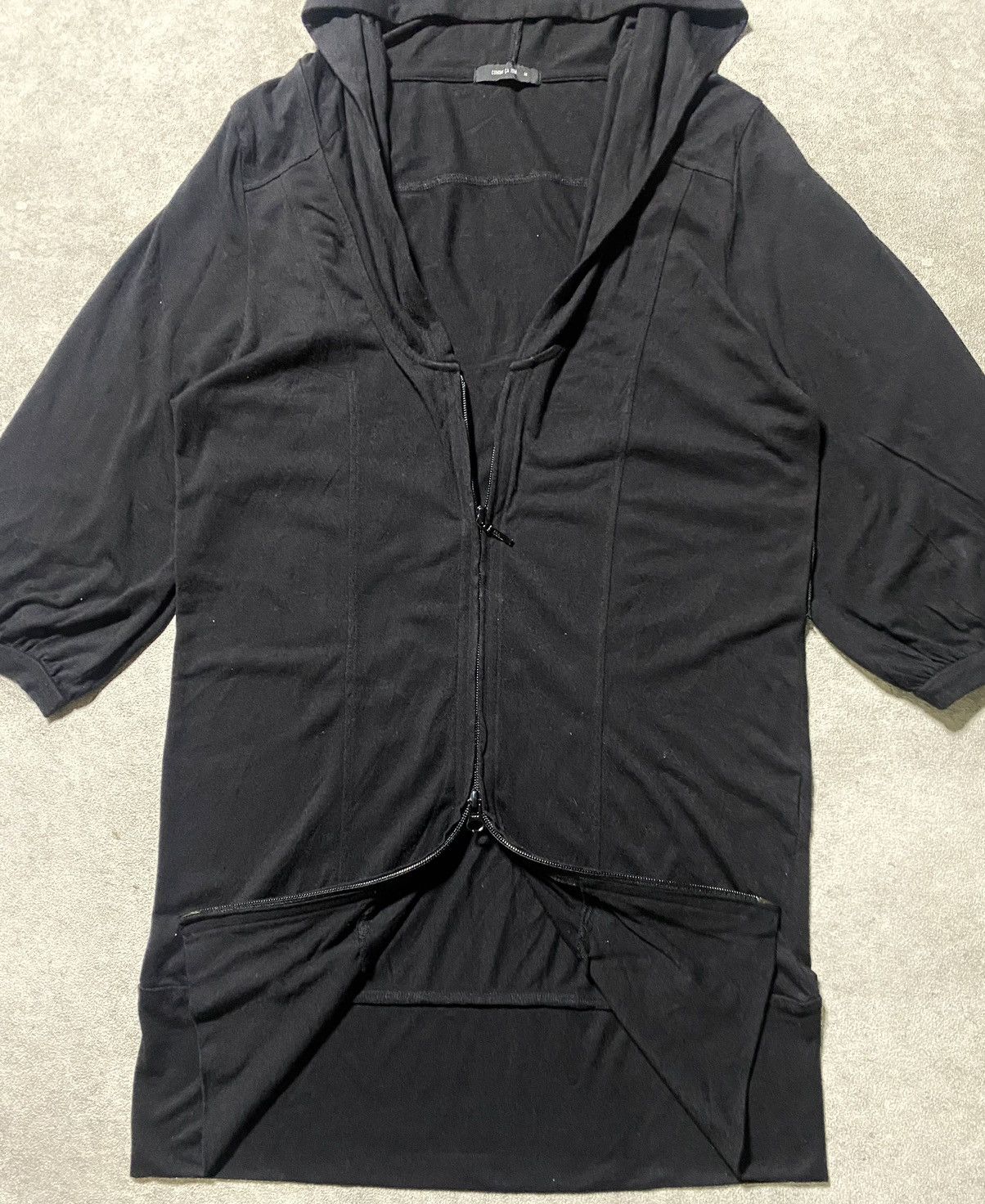 If Six Was Nine Comme Ca Ism Black Double Zip Long Hoodie Size S / US 4 / IT 40 - 2 Thumbnail