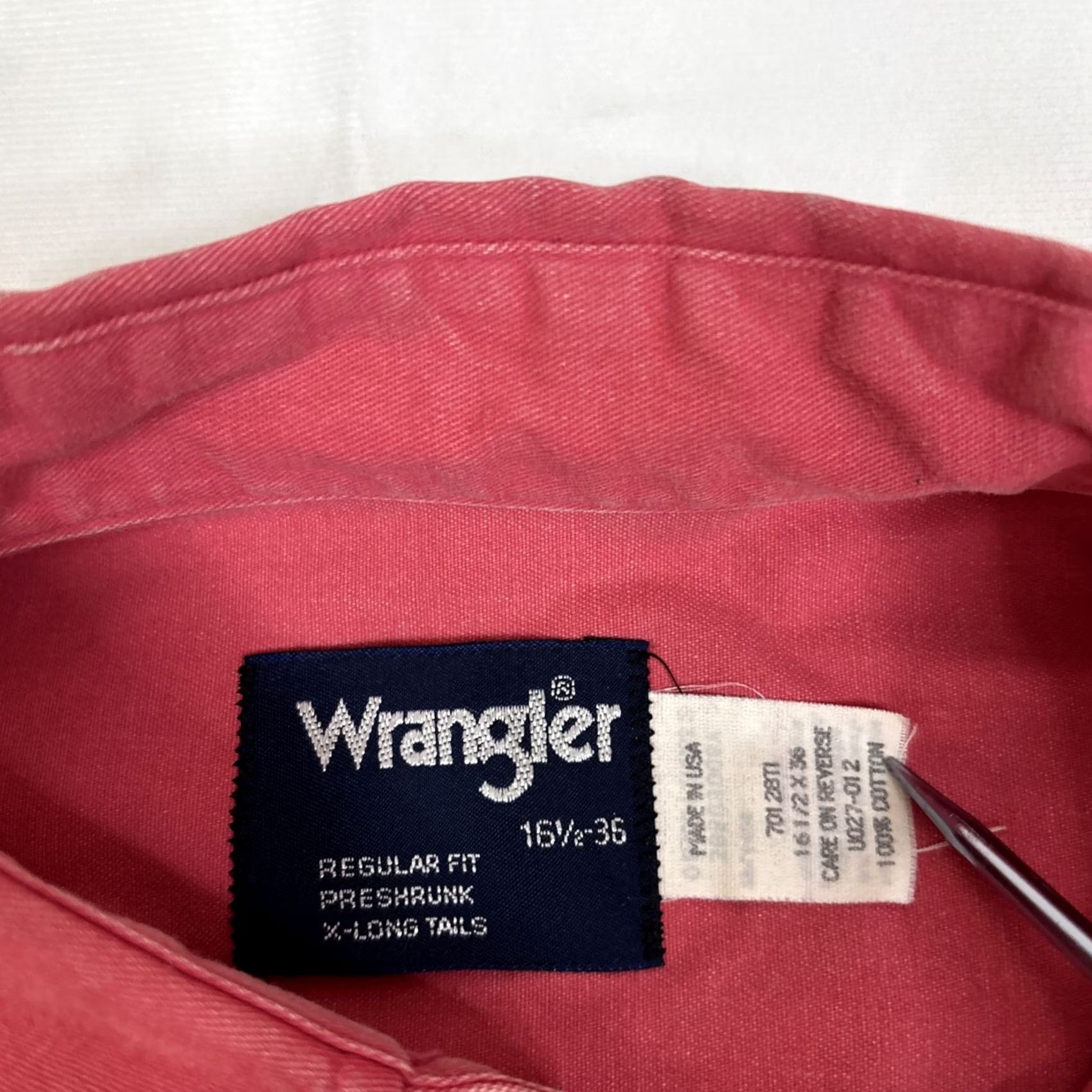 Wrangler VINTAGE Wrangler Brushpopper Button-Down Pink Aztec X Large Geometric Shirt Mens Size US XL / EU 56 / 4 - 2 Thumbnail