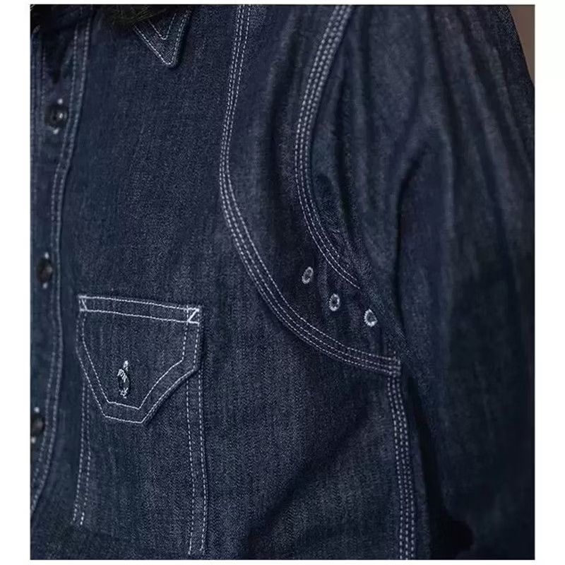 Japanese Brand Amekaji wera clothing chambray shirt Size US S / EU 44-46 / 1 - 7 Thumbnail