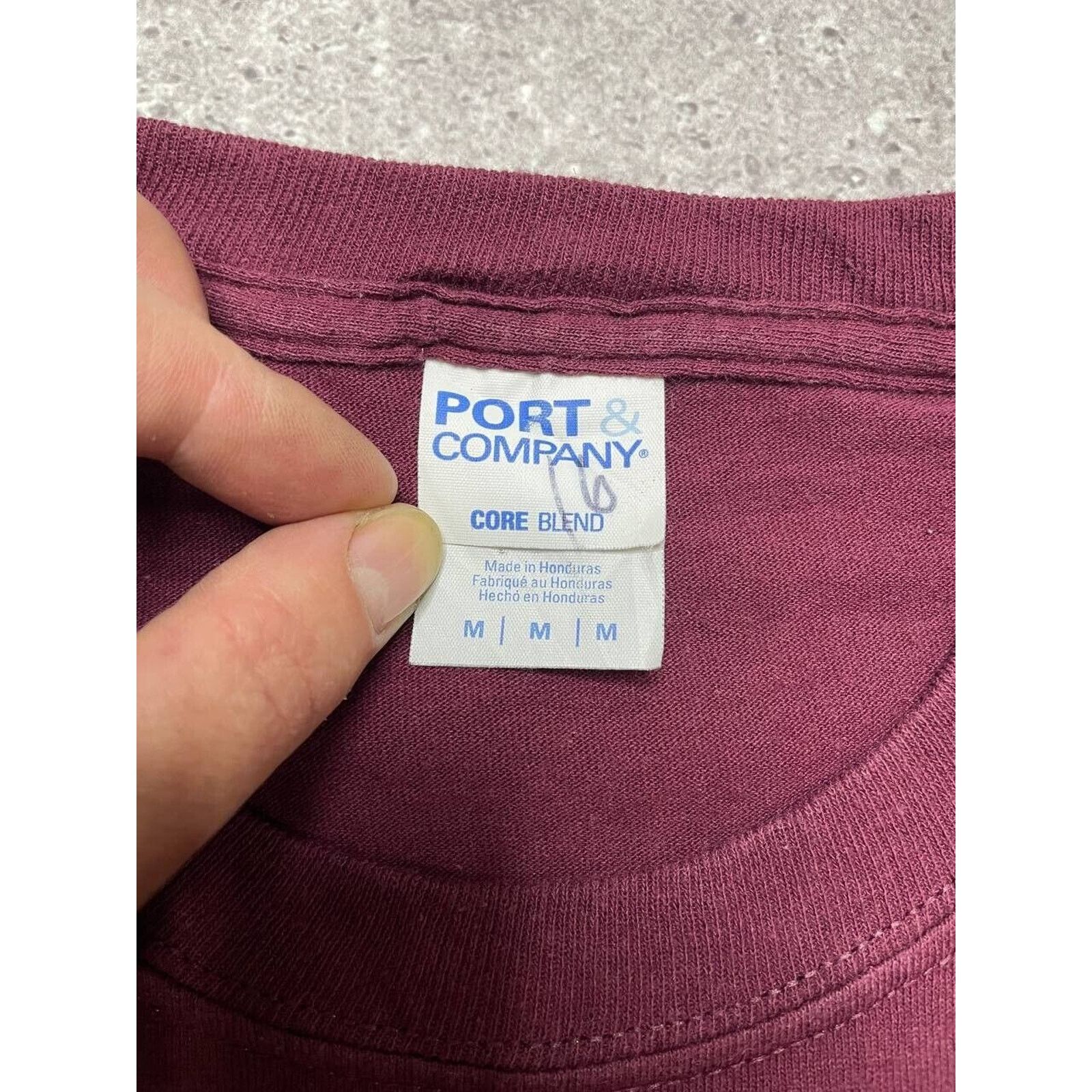 Port & Company × Vintage Vintage DH Volleyball Maroon Graphic T-Shirt M Port Company Size US M / EU 48-50 / 2 - 5 Thumbnail