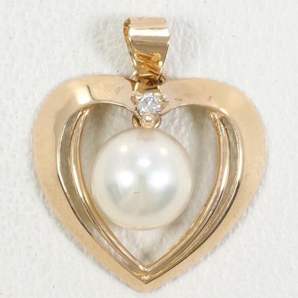 Other Other K14 Pink Gold Pearl Pendant Top Metal Pendant in Excellent Condition Size ONE SIZE - 1 Thumbnail