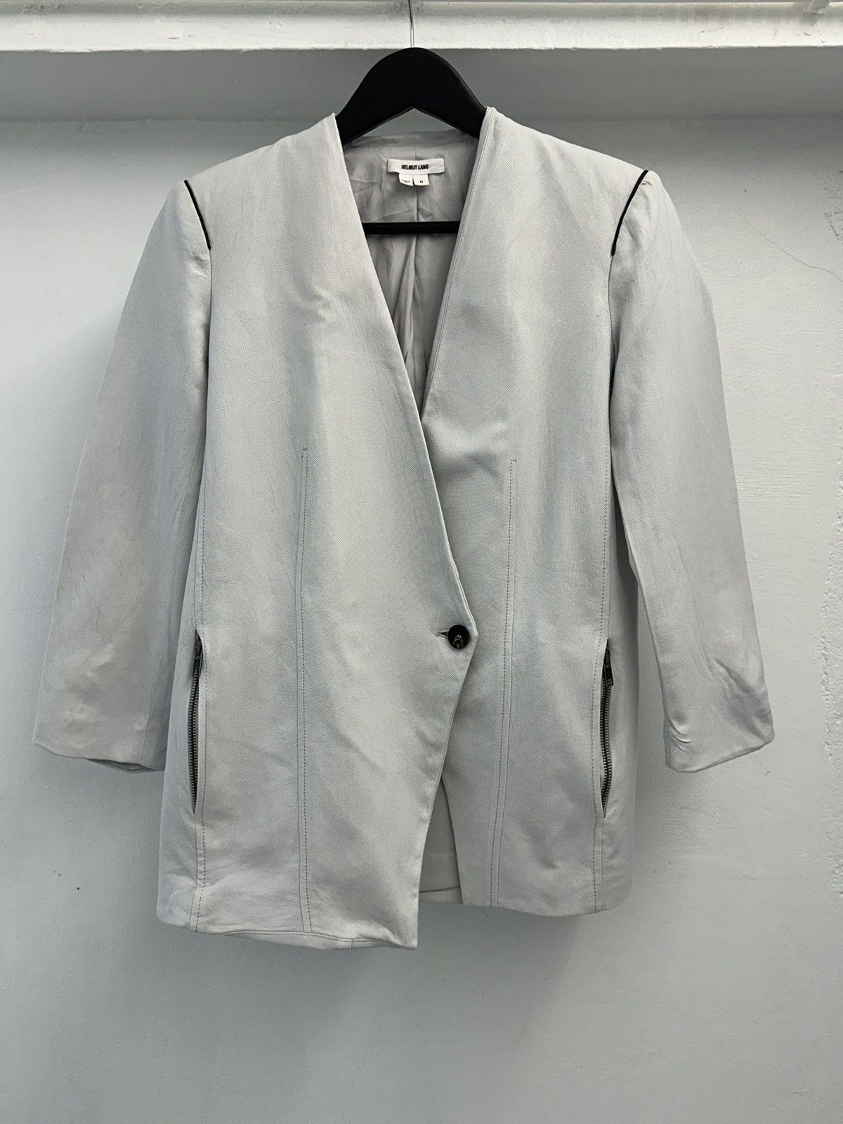 Helmut Lang Helmut Lang Minimal Asymmetric Blazer Size XS / US 0-2 / IT 36-38 - 1 Thumbnail