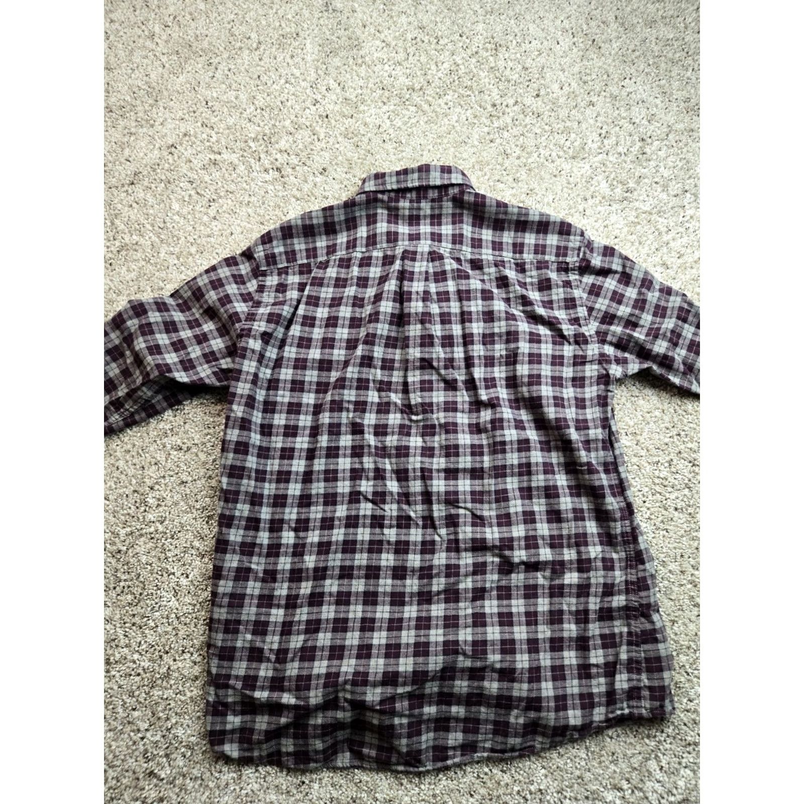 Uniqlo Uniqlo Shirt Mens XL Flannel Burgundy Cotton Button Down Long Sleeve Casual Size US XL / EU 56 / 4 - 6 Thumbnail