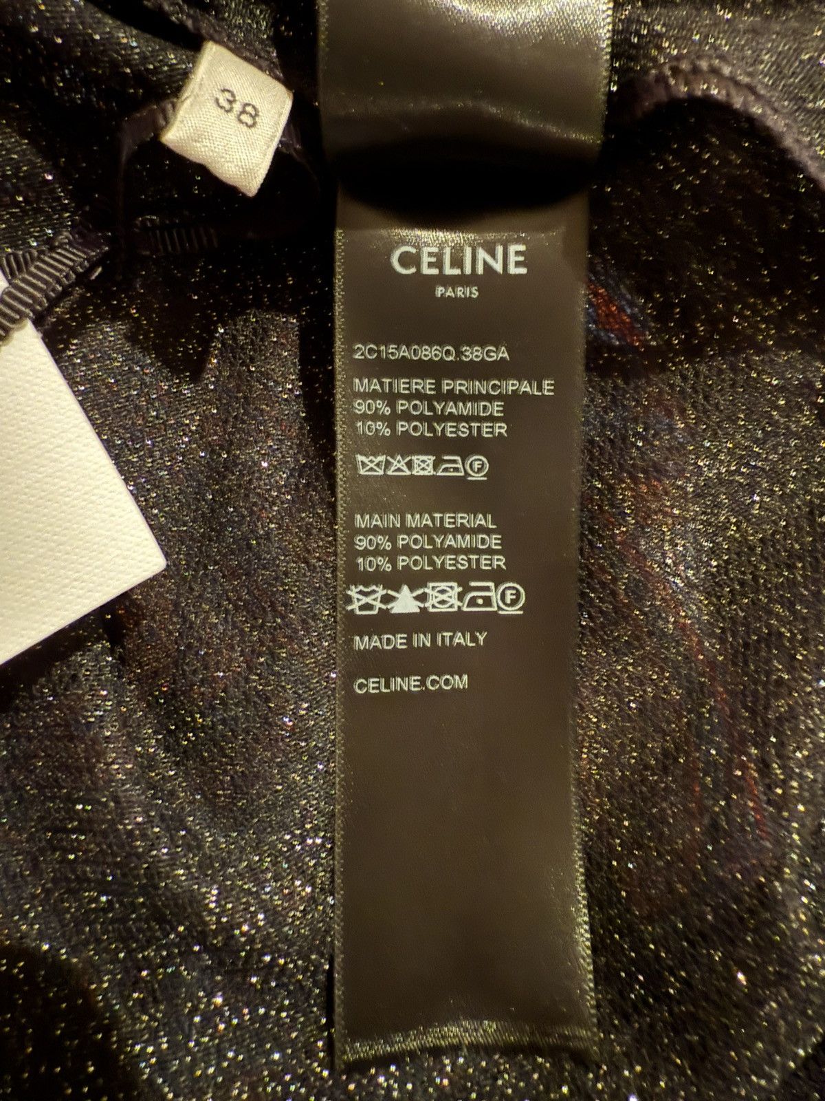 Celine $1.2k Celine Loose Carnaby shirt in lurex mesh Hedi 38 M Size US M / EU 48-50 / 2 - 21 Thumbnail