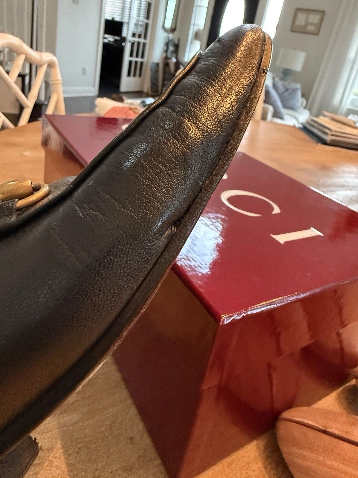 Gucci Gucci Horsebit Loafers Black 10 Snaffle Bit Monogram Size US 10 / EU 43 - 11 Thumbnail