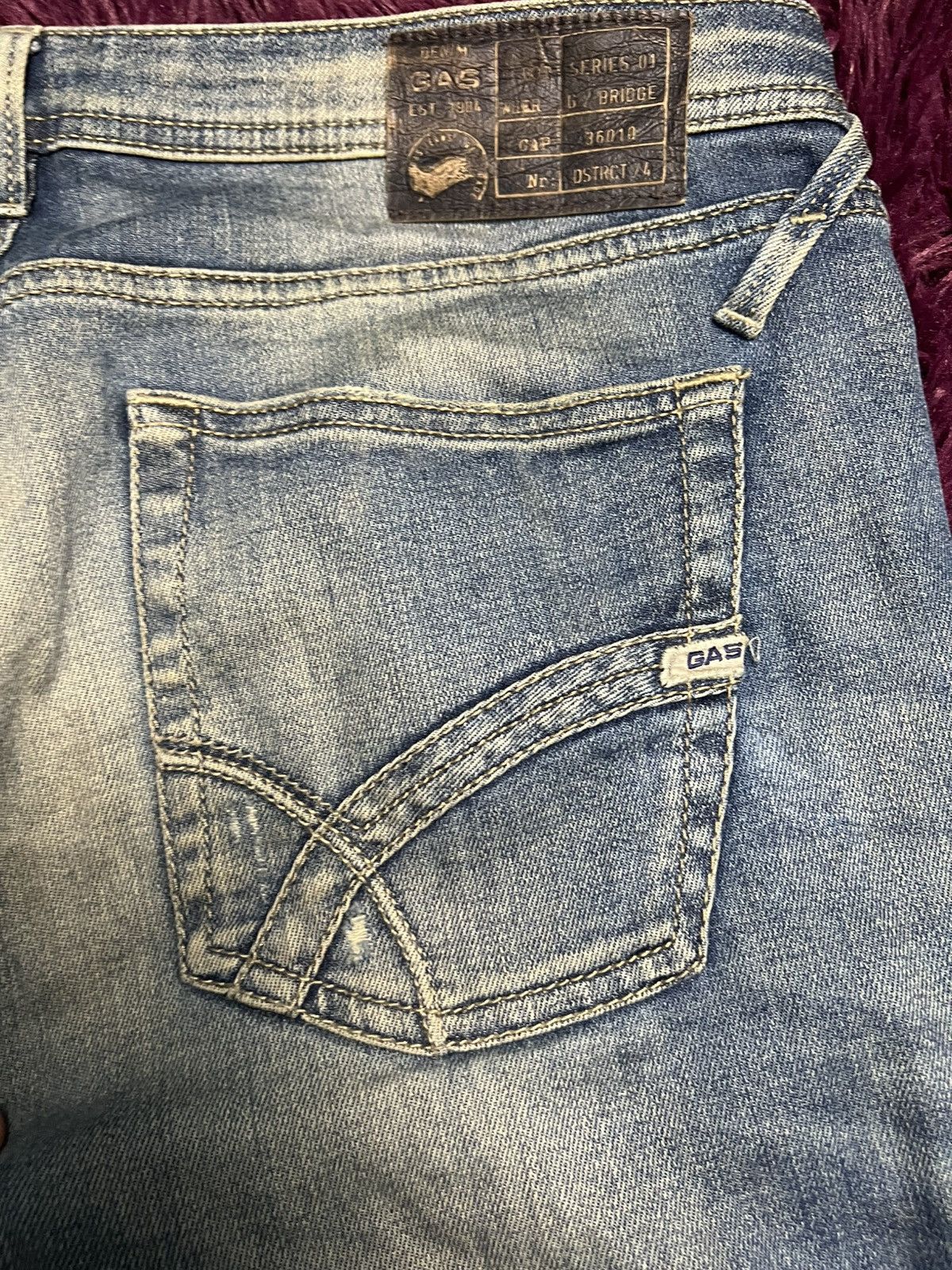 GAS GAS JEANS Italy Premium Denim - ALBERT Model Slim Fit (47) Size US 33 - 15 Thumbnail
