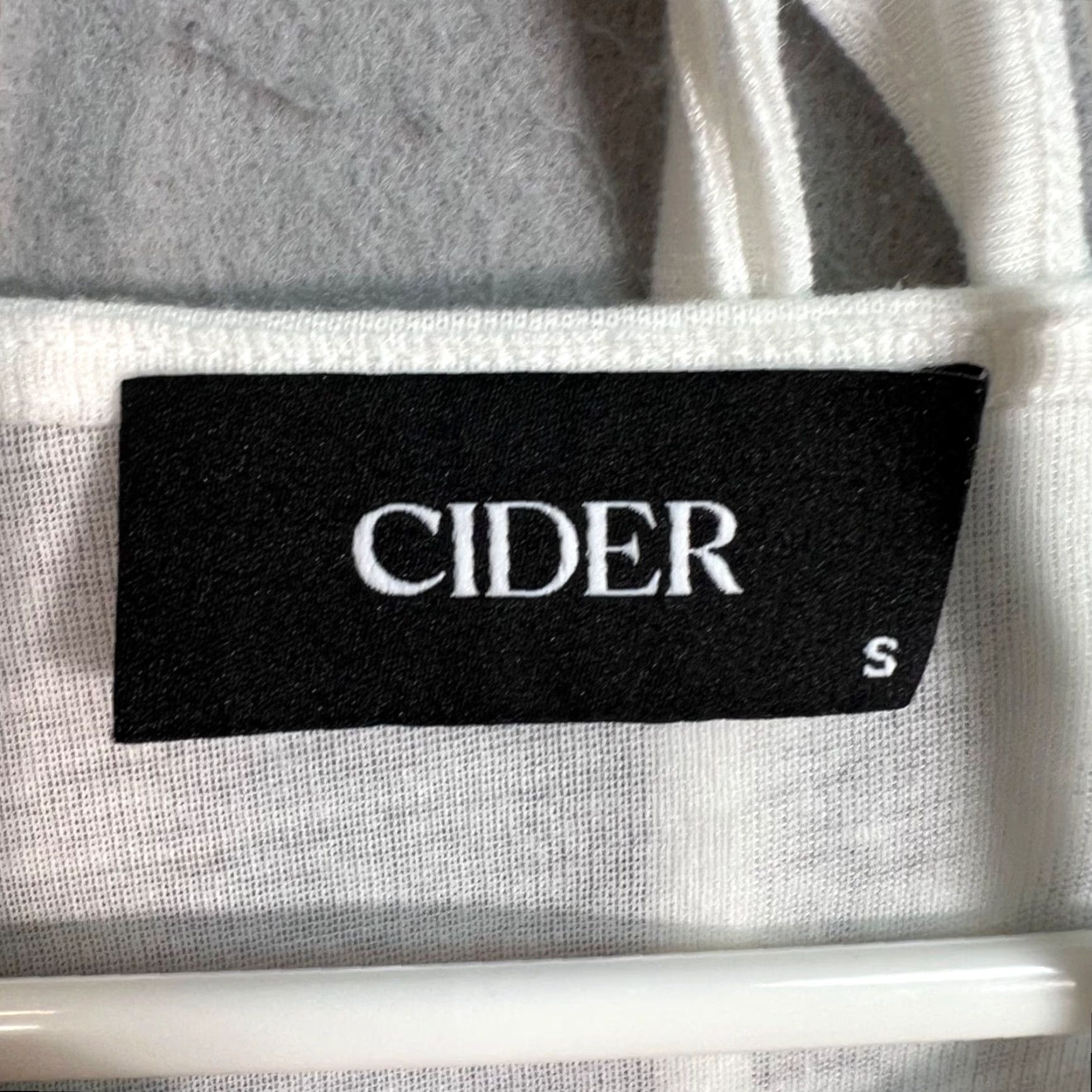 Cider Cider White Long-Sleeve Drape Front Top Small Polyester Blend Womens Shirt Size S / US 4 / IT 40 - 3 Thumbnail
